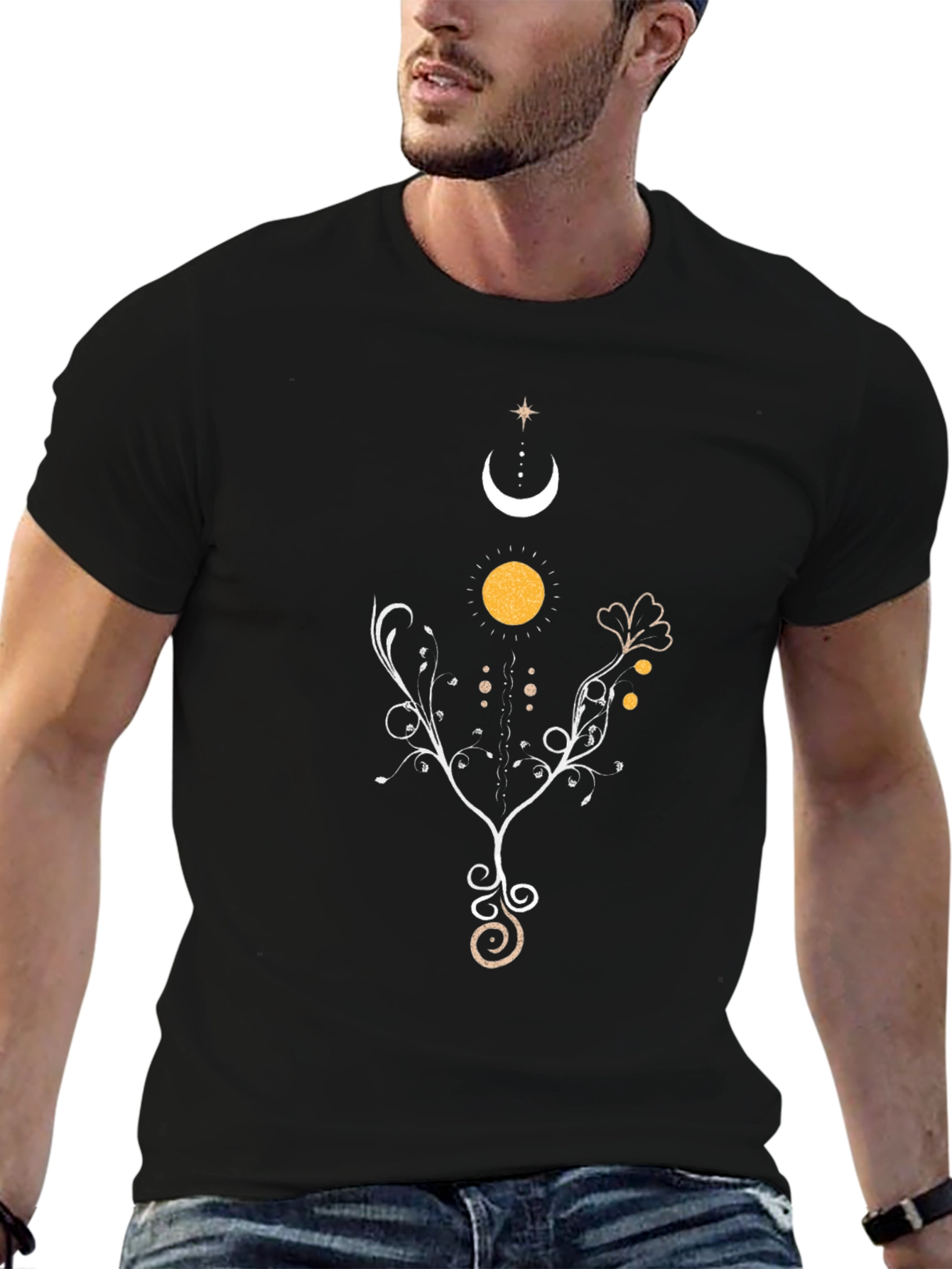 Mystic Moon and Sun Graphic Tee
