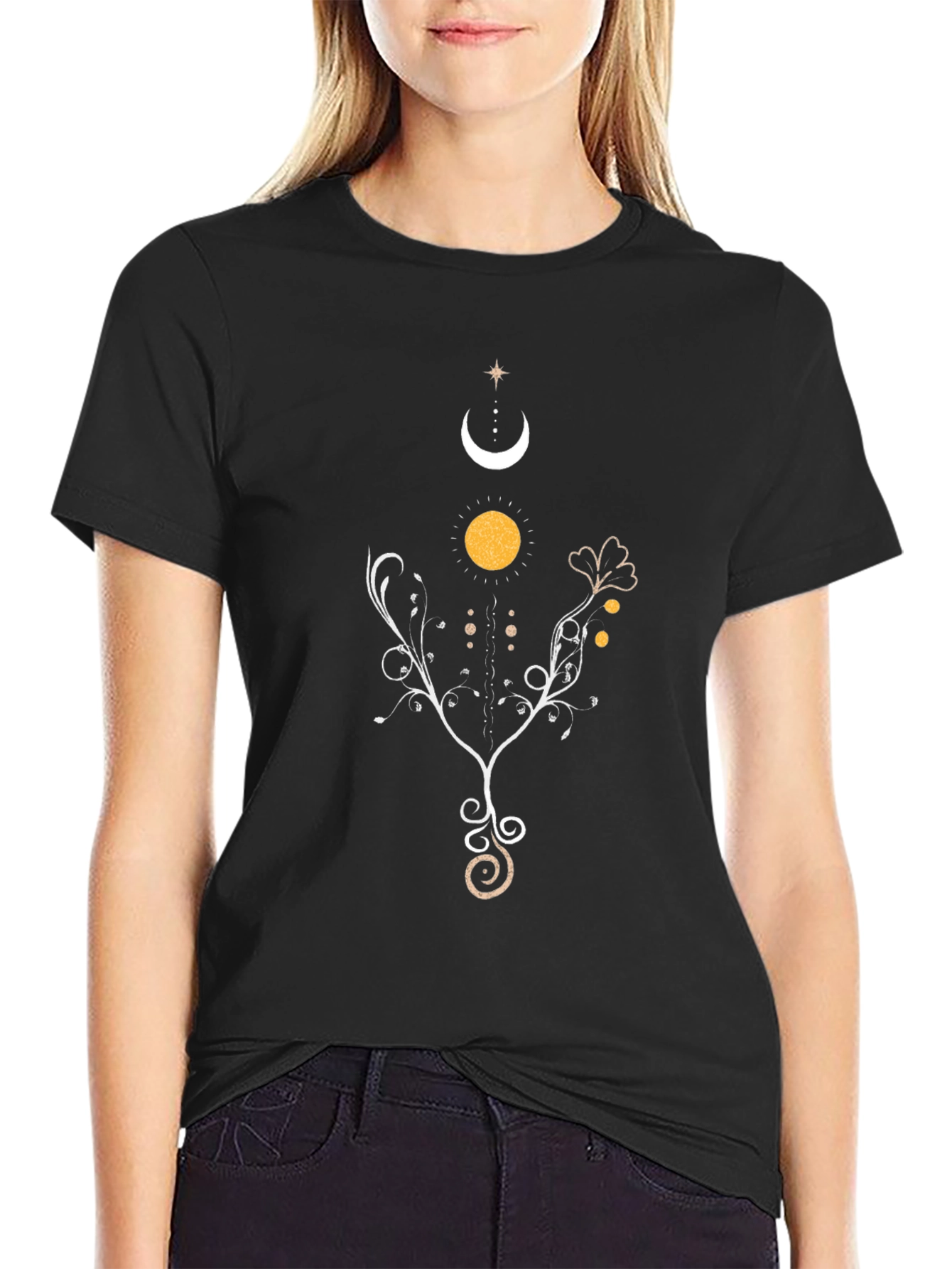 Mystic Moon and Sun Graphic Tee