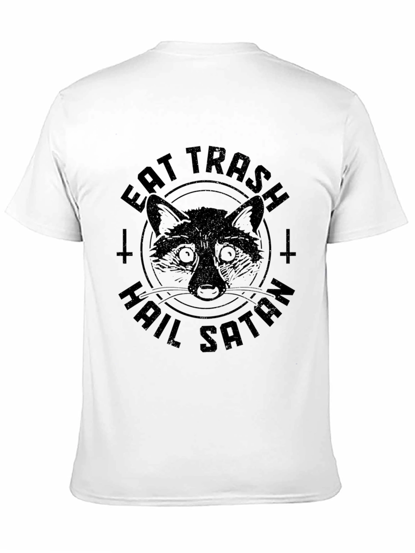 Eat Trash Hail Satan Raccoon T-Shirt