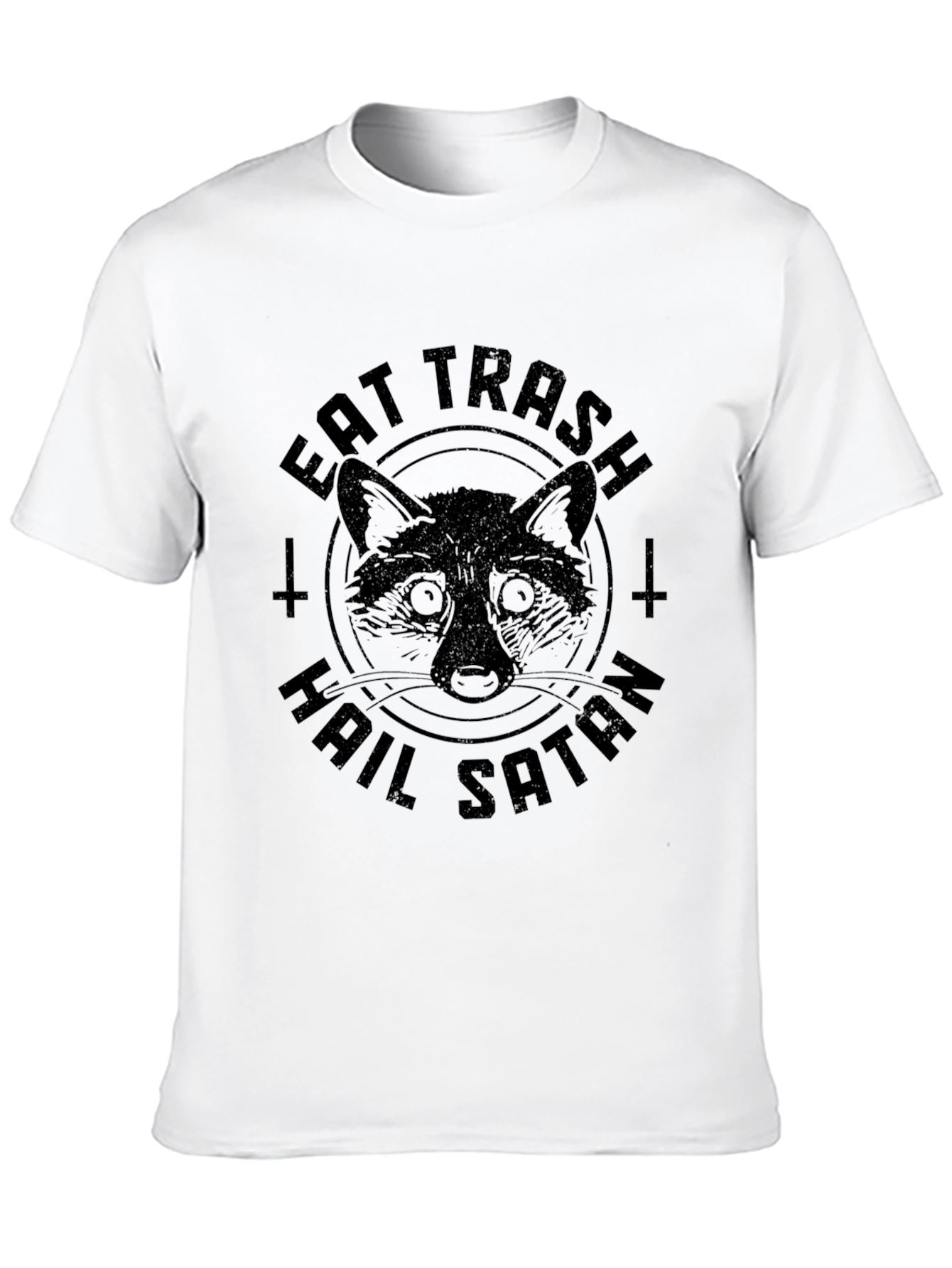 Eat Trash Hail Satan Raccoon T-Shirt