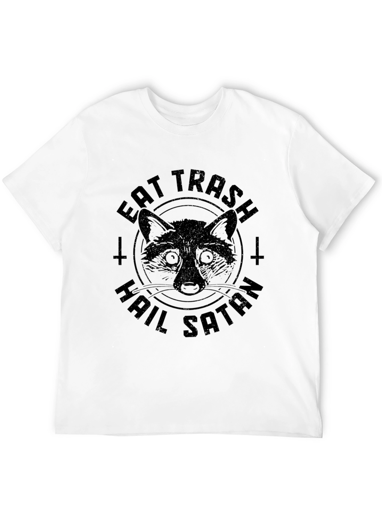 Eat Trash Hail Satan Raccoon T-Shirt