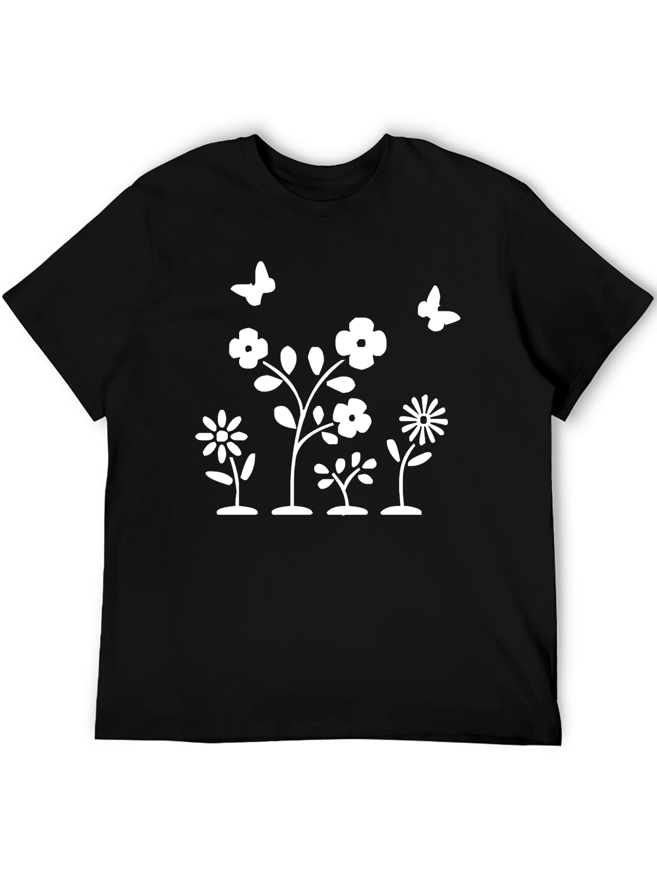 Floral Butterfly Graphic T-Shirt