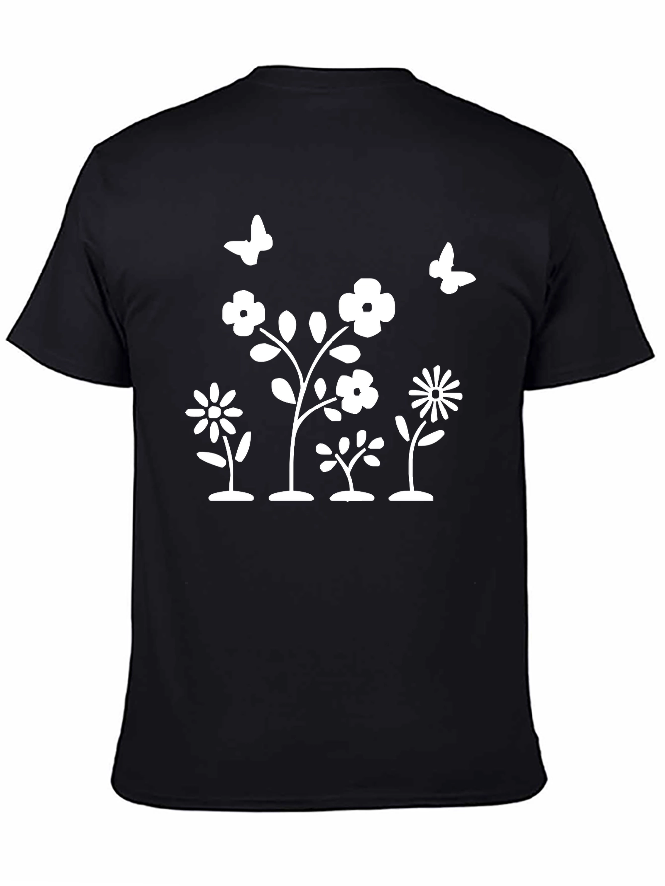 Floral Butterfly Graphic T-Shirt