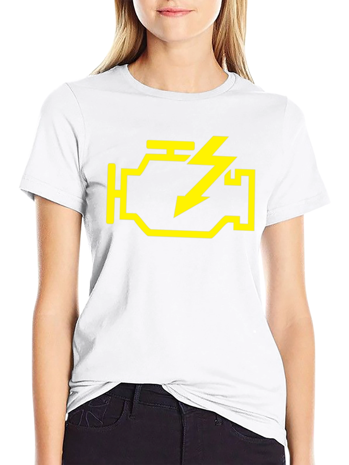 Check Engine Light T-Shirt - Mechanic Humor Tee