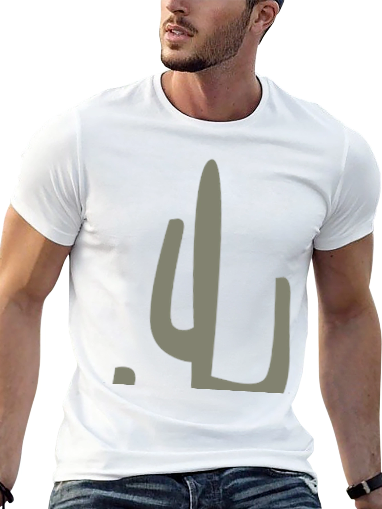 Cactus Graphic Tee - Unisex Black T-Shirt
