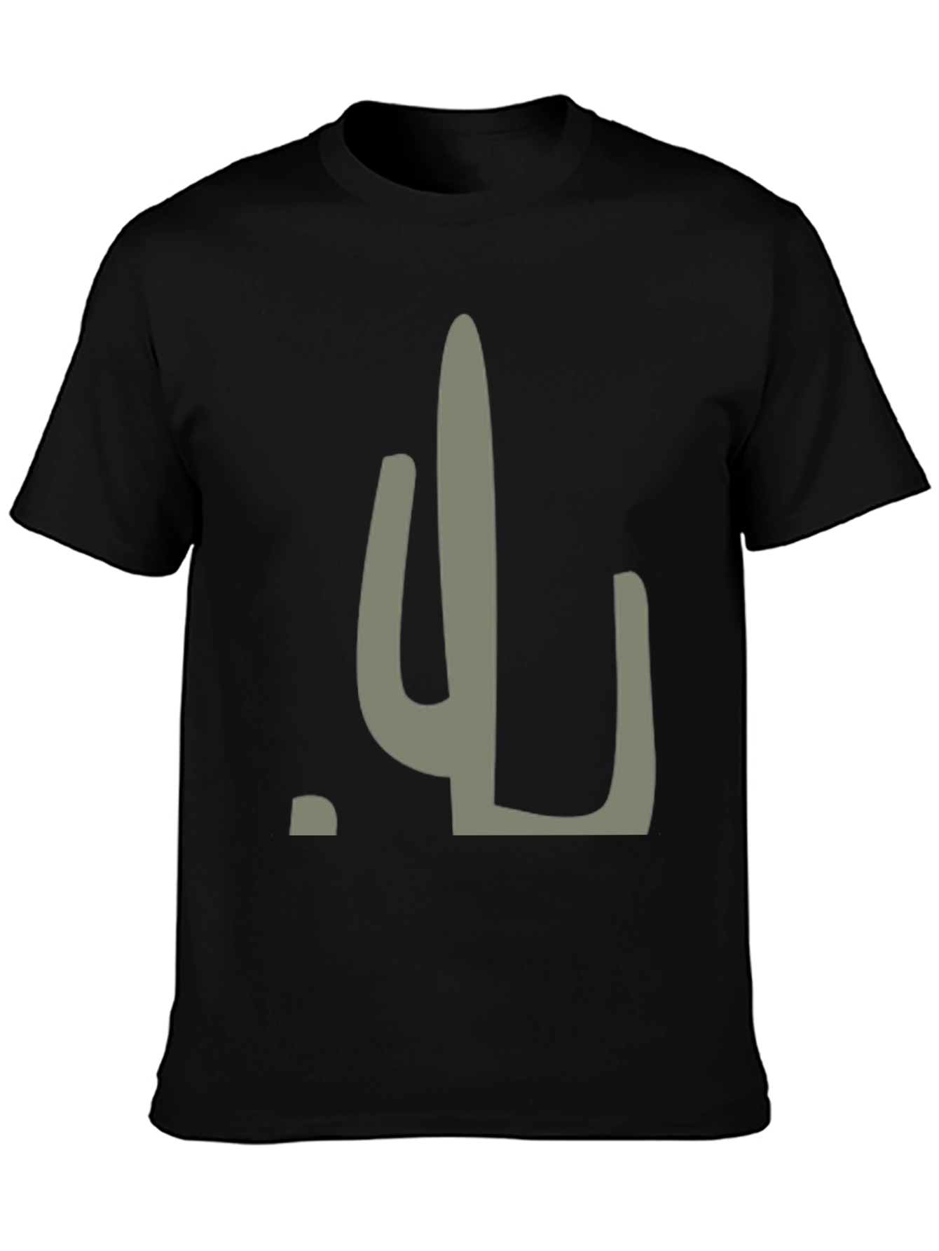 Cactus Graphic Tee - Unisex Black T-Shirt