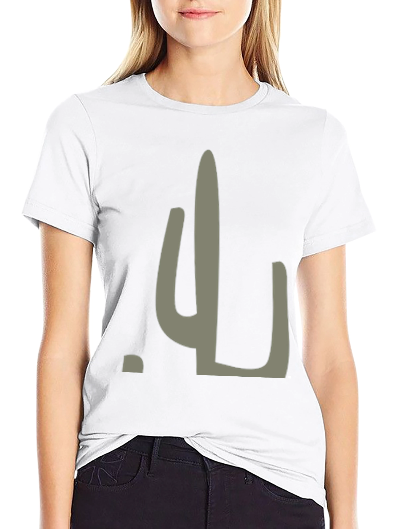 Cactus Graphic Tee - Unisex Black T-Shirt