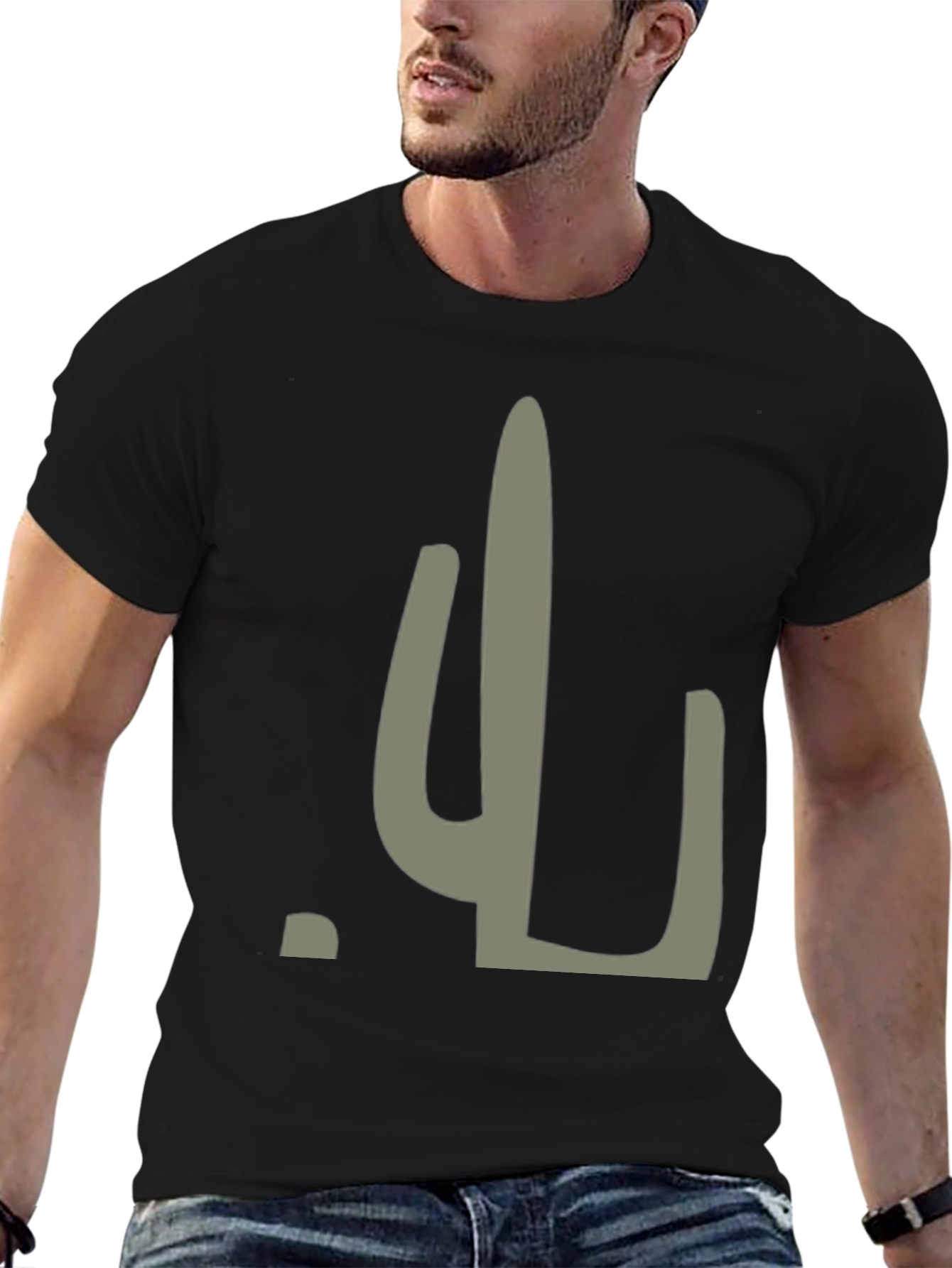Cactus Graphic Tee - Unisex Black T-Shirt