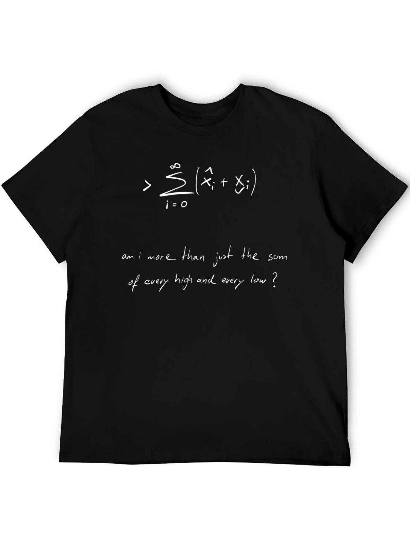 Math Equation T-Shirt - Sum of Highs and Lows