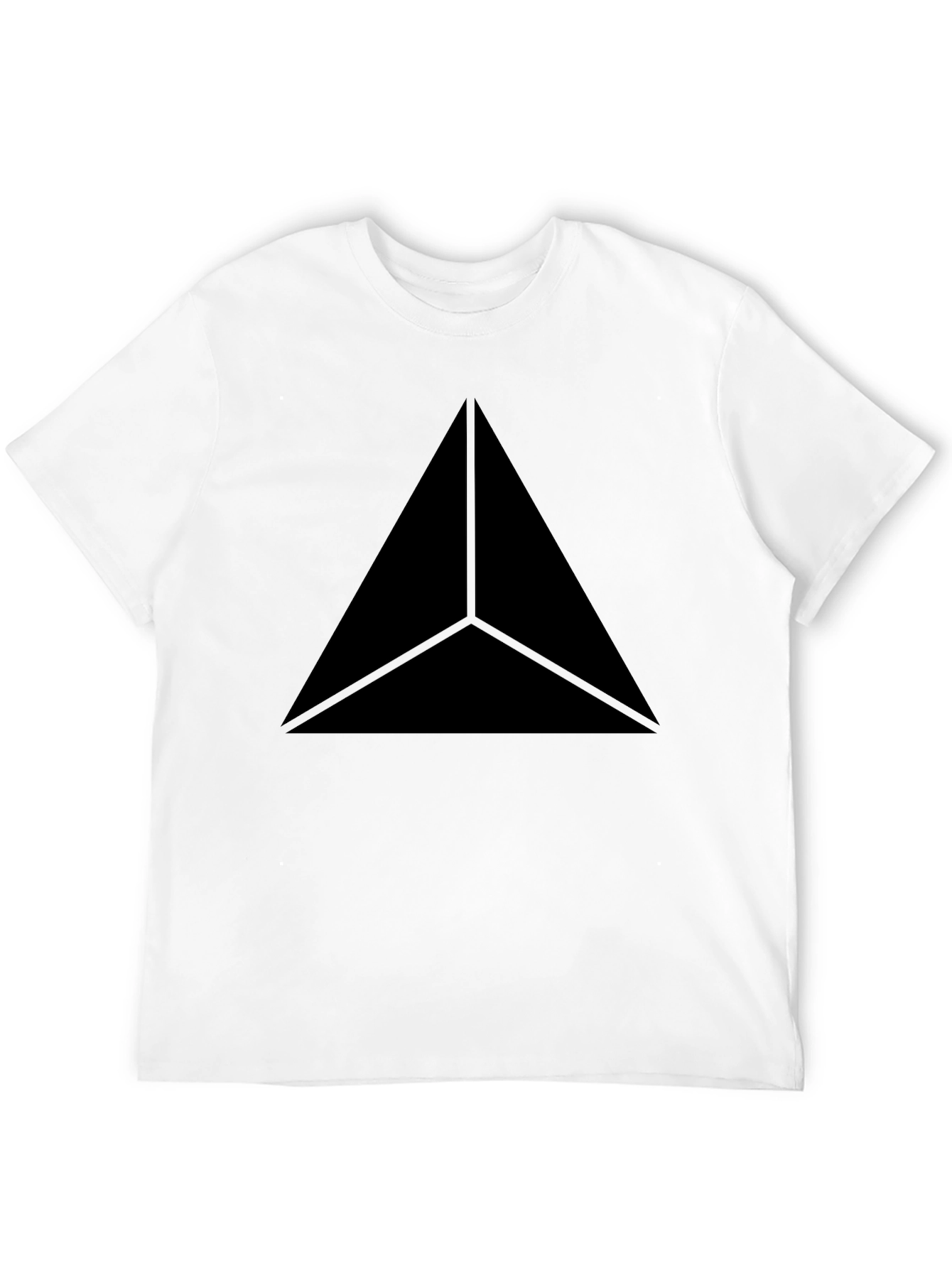Black Triangle Graphic Tee - Modern Style