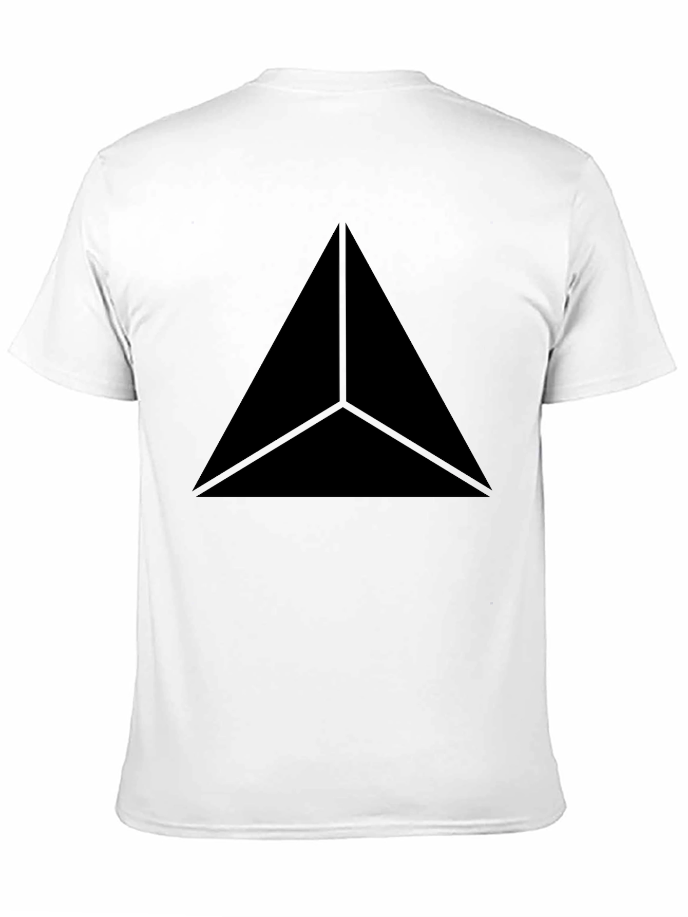 Black Triangle Graphic Tee - Modern Style