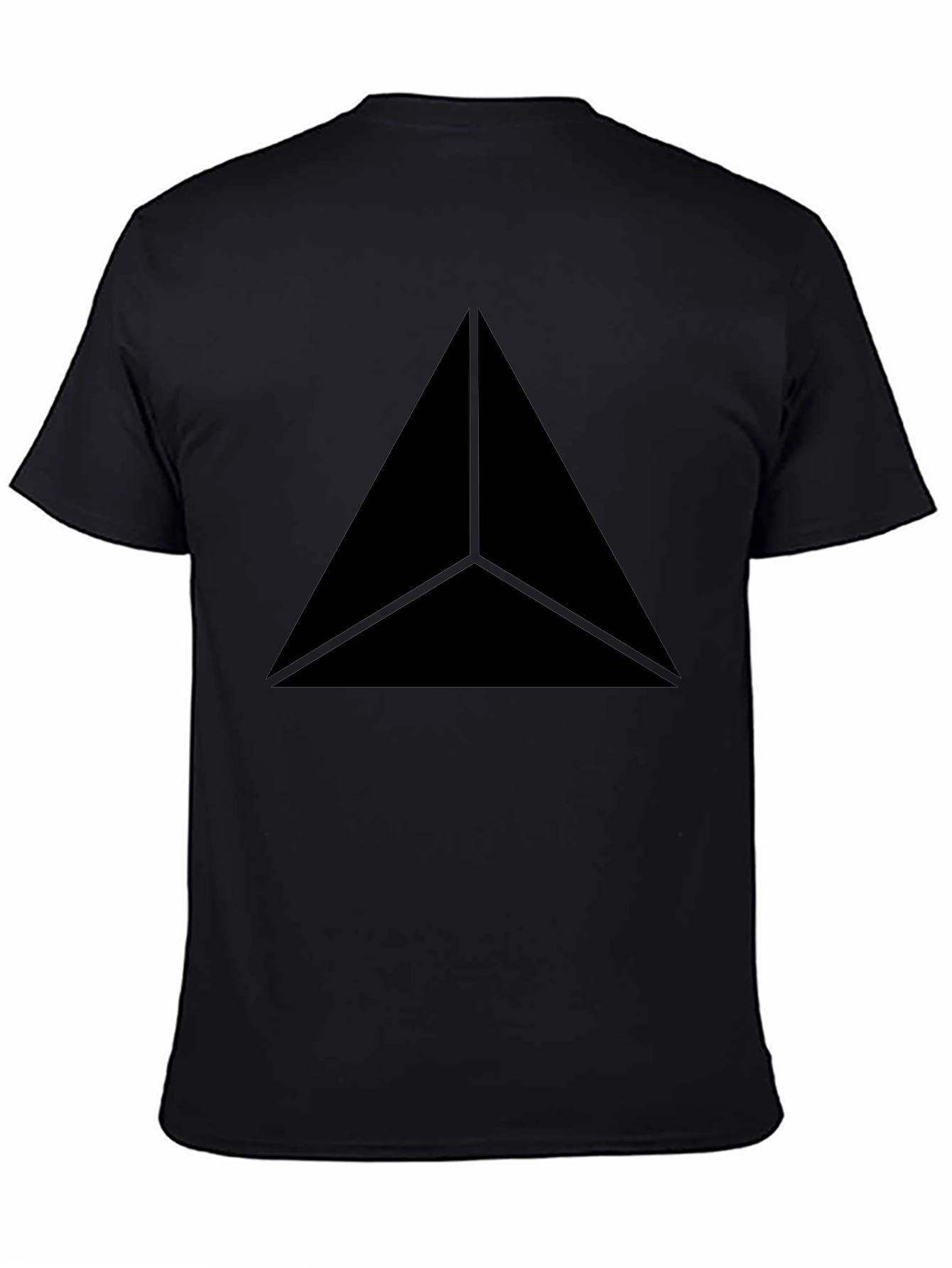 Black Triangle Graphic Tee - Modern Style