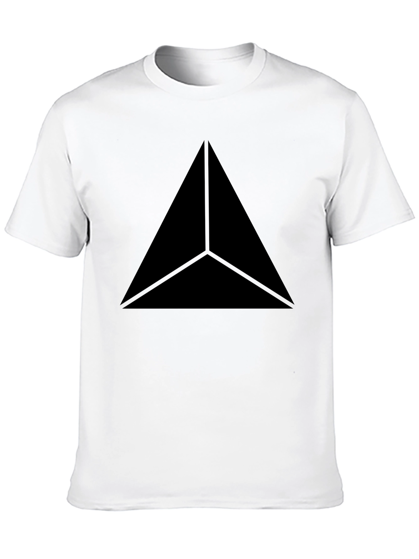 Black Triangle Graphic Tee - Modern Style