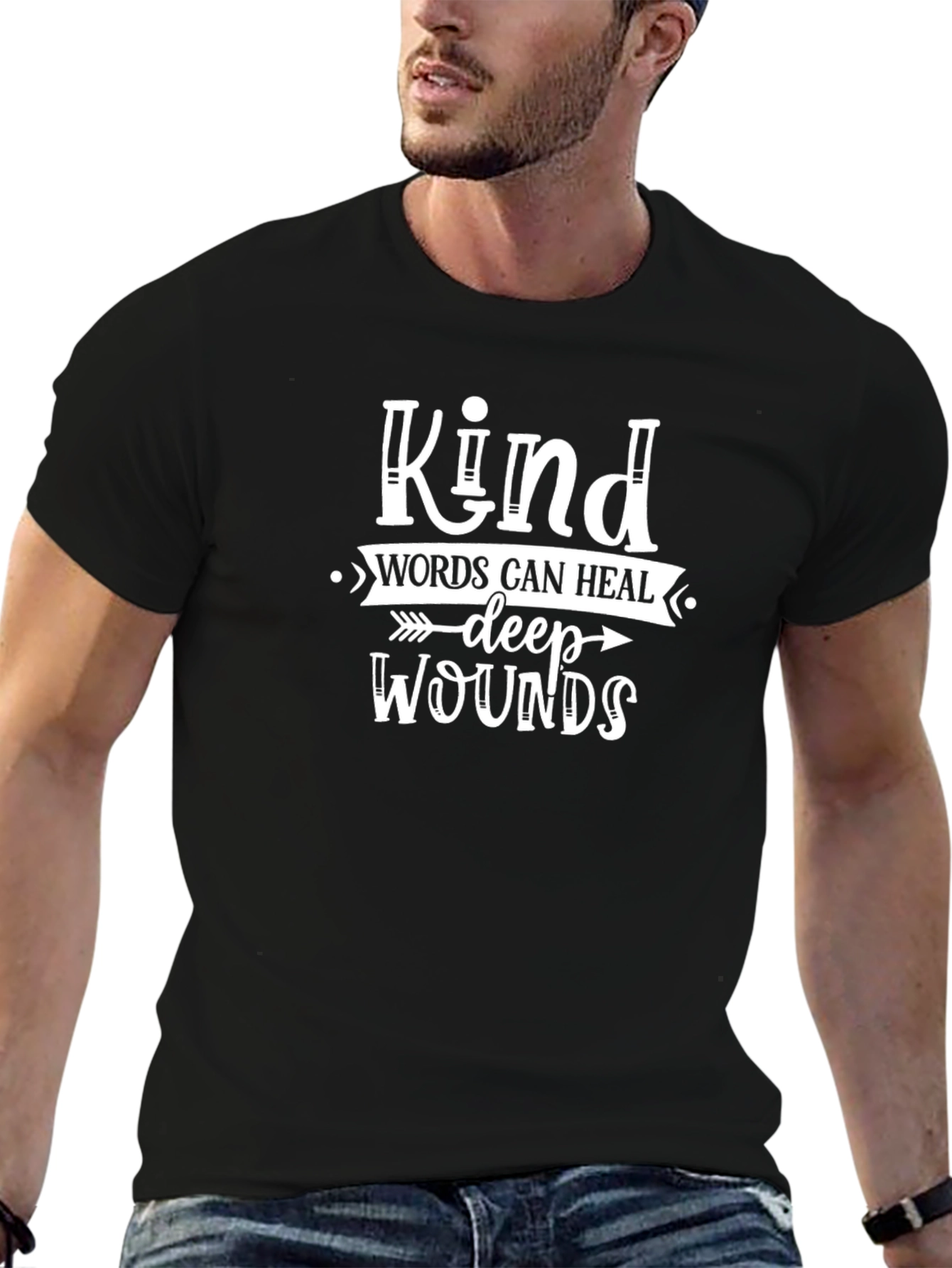 Kind Words Heal Deep Wounds T-Shirt Inspirational Quote