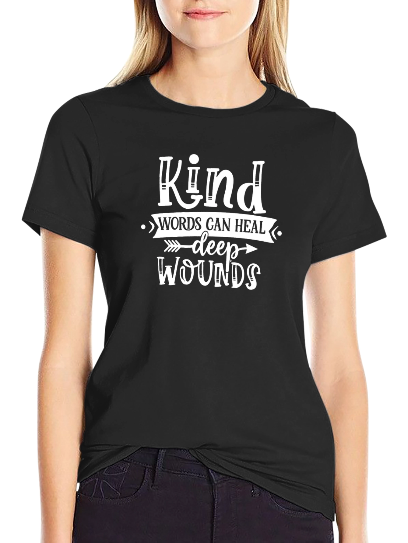 Kind Words Heal Deep Wounds T-Shirt Inspirational Quote