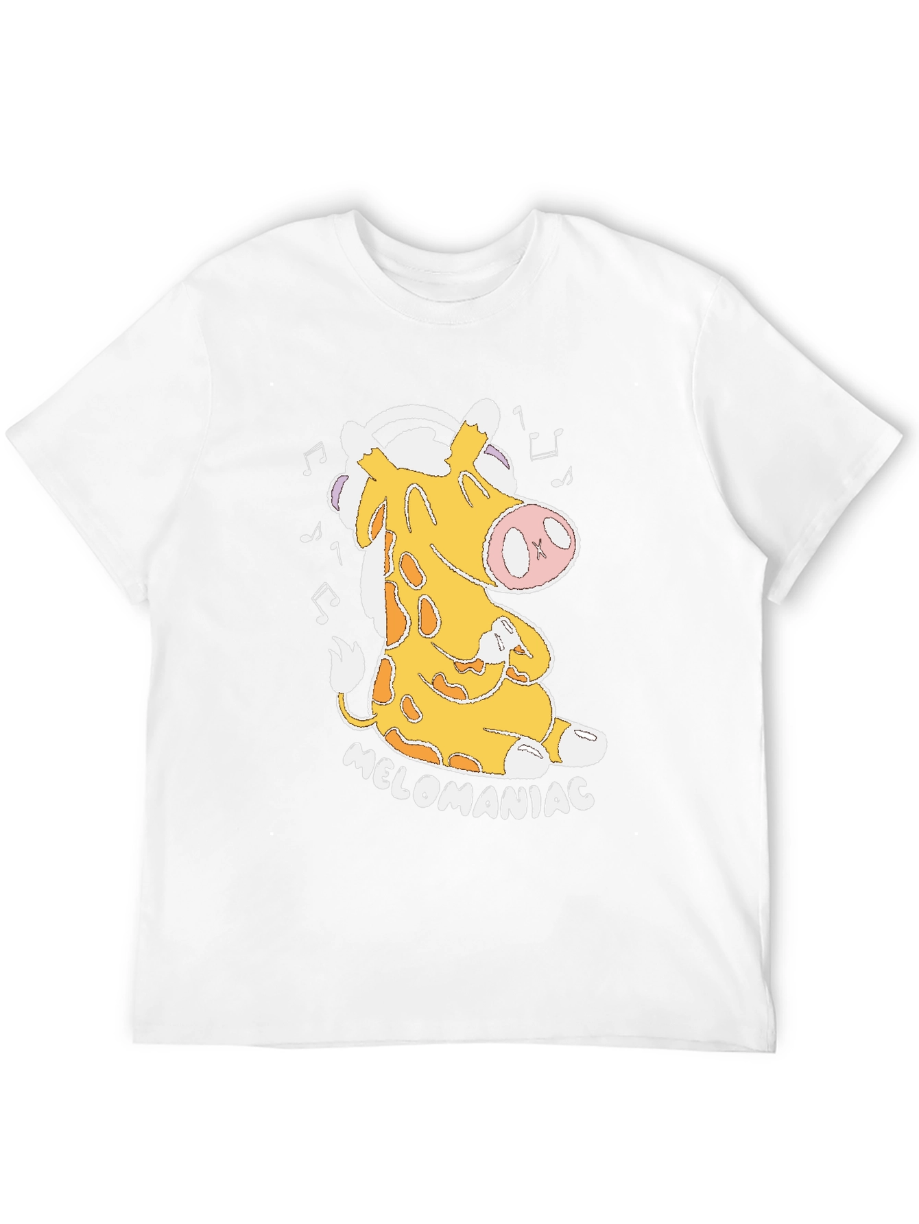 Melomaniac Giraffe Black T-Shirt
