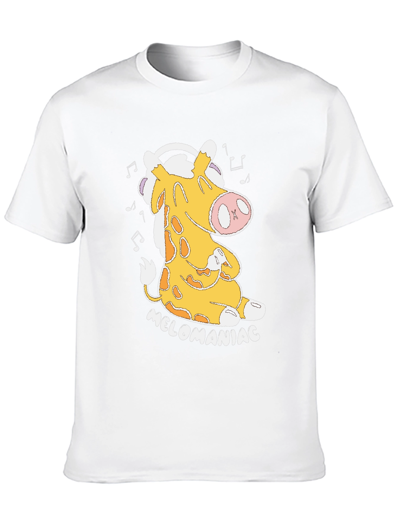 Melomaniac Giraffe Black T-Shirt