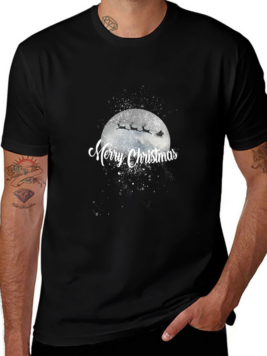 Merry Christmas Santa Moon T-Shirt
