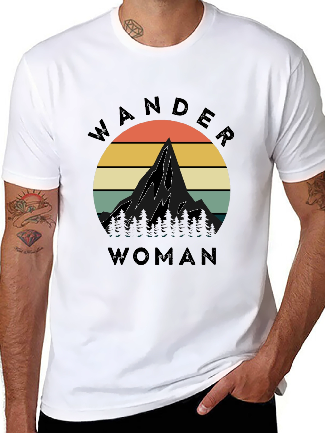 Wander Woman Mountain Graphic Tee