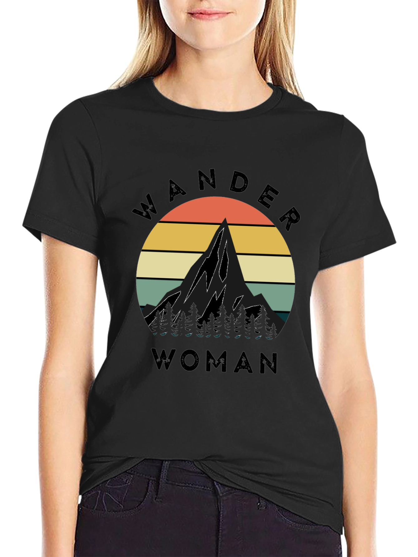 Wander Woman Mountain Graphic Tee
