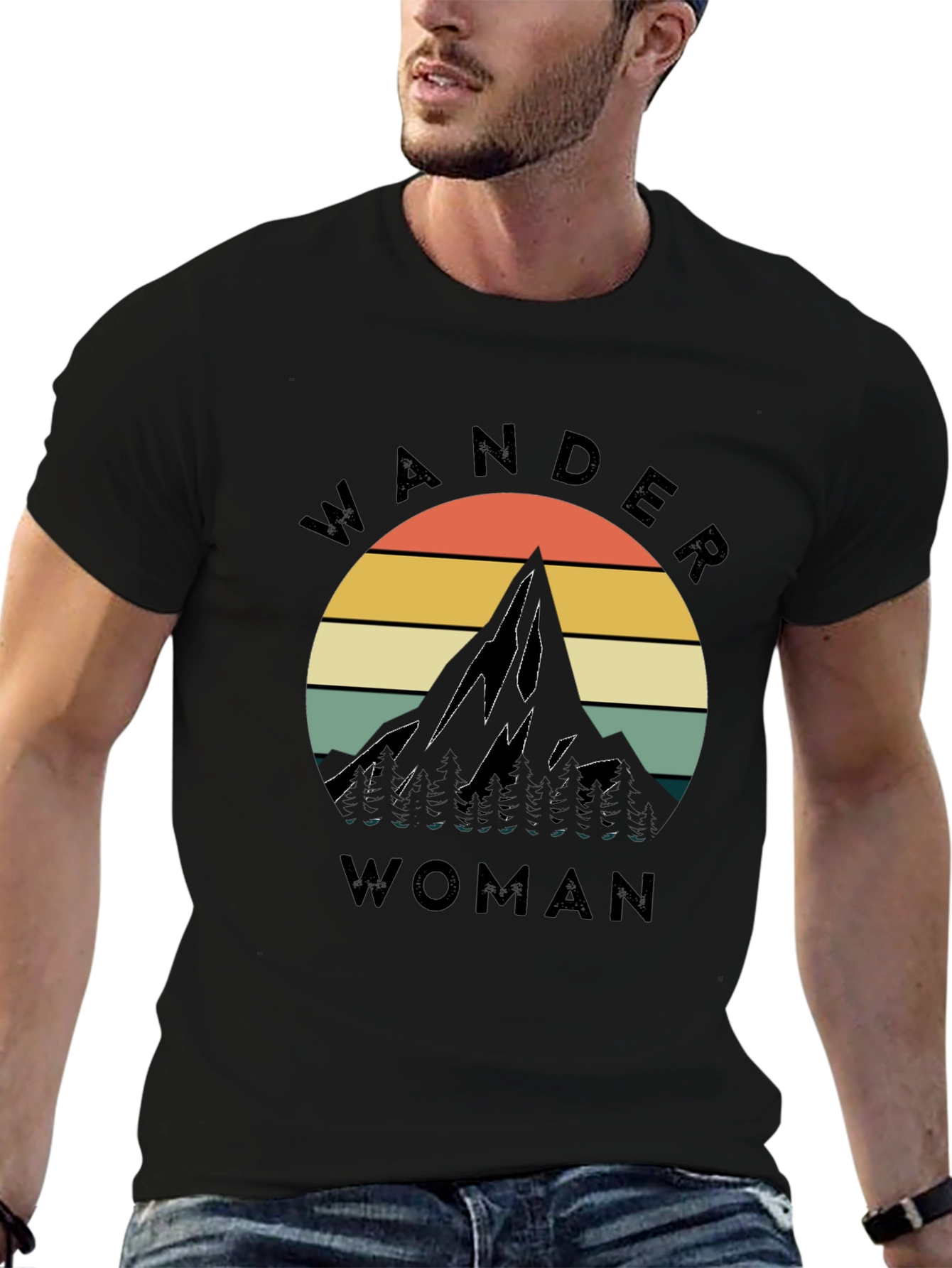 Wander Woman Mountain Graphic Tee