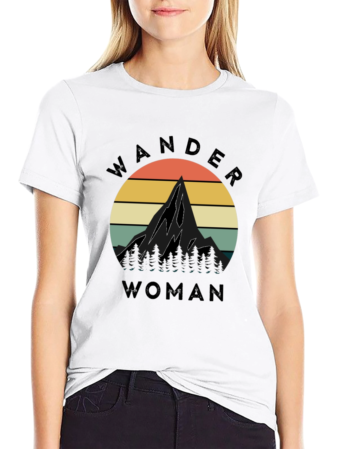 Wander Woman Mountain Graphic Tee