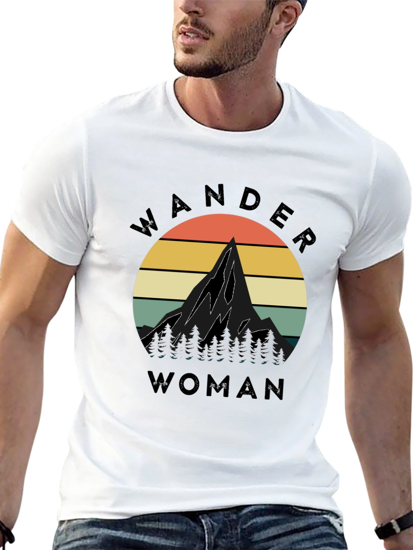 Wander Woman Mountain Graphic Tee