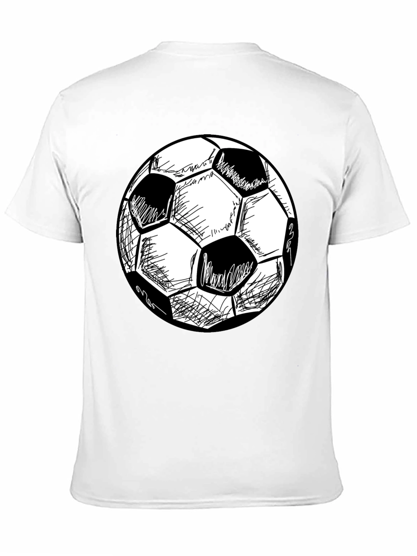 Soccer Ball Graphic Tee - Stylish Black T-Shirt
