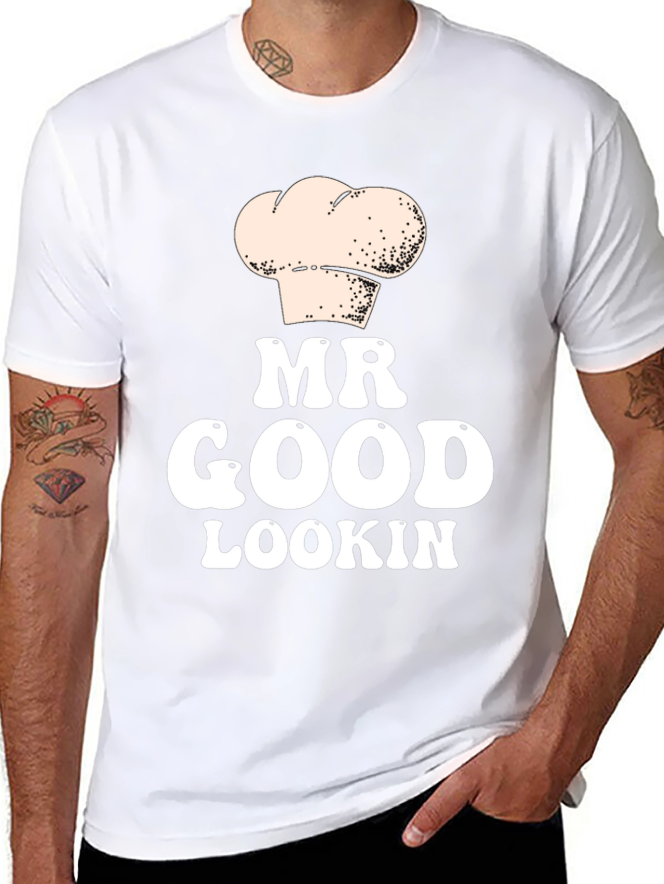Mr Good Lookin Chef Hat T-Shirt