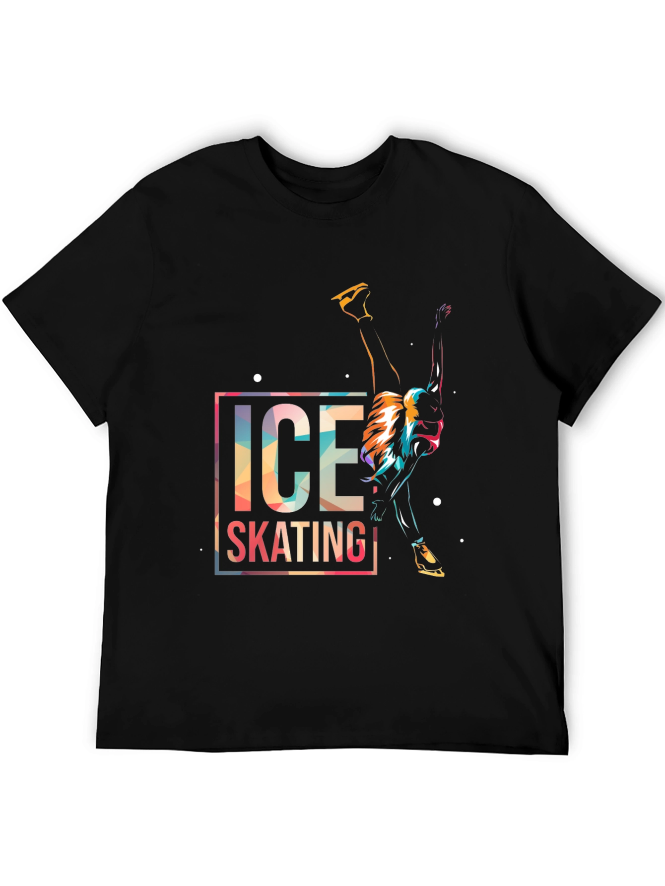 Ice Skating Graphic Tee - Cool Design