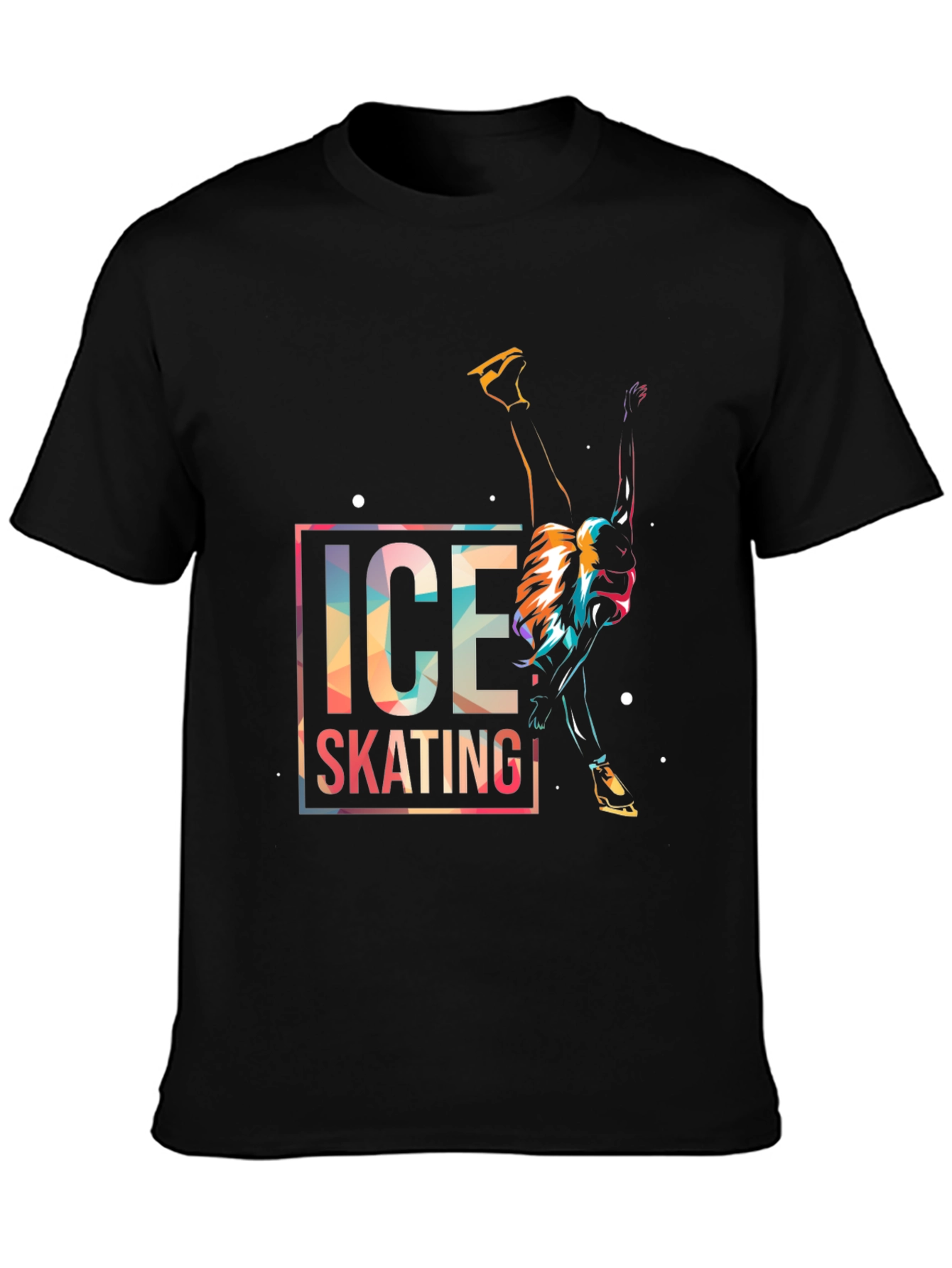 Ice Skating Graphic Tee - Cool Design