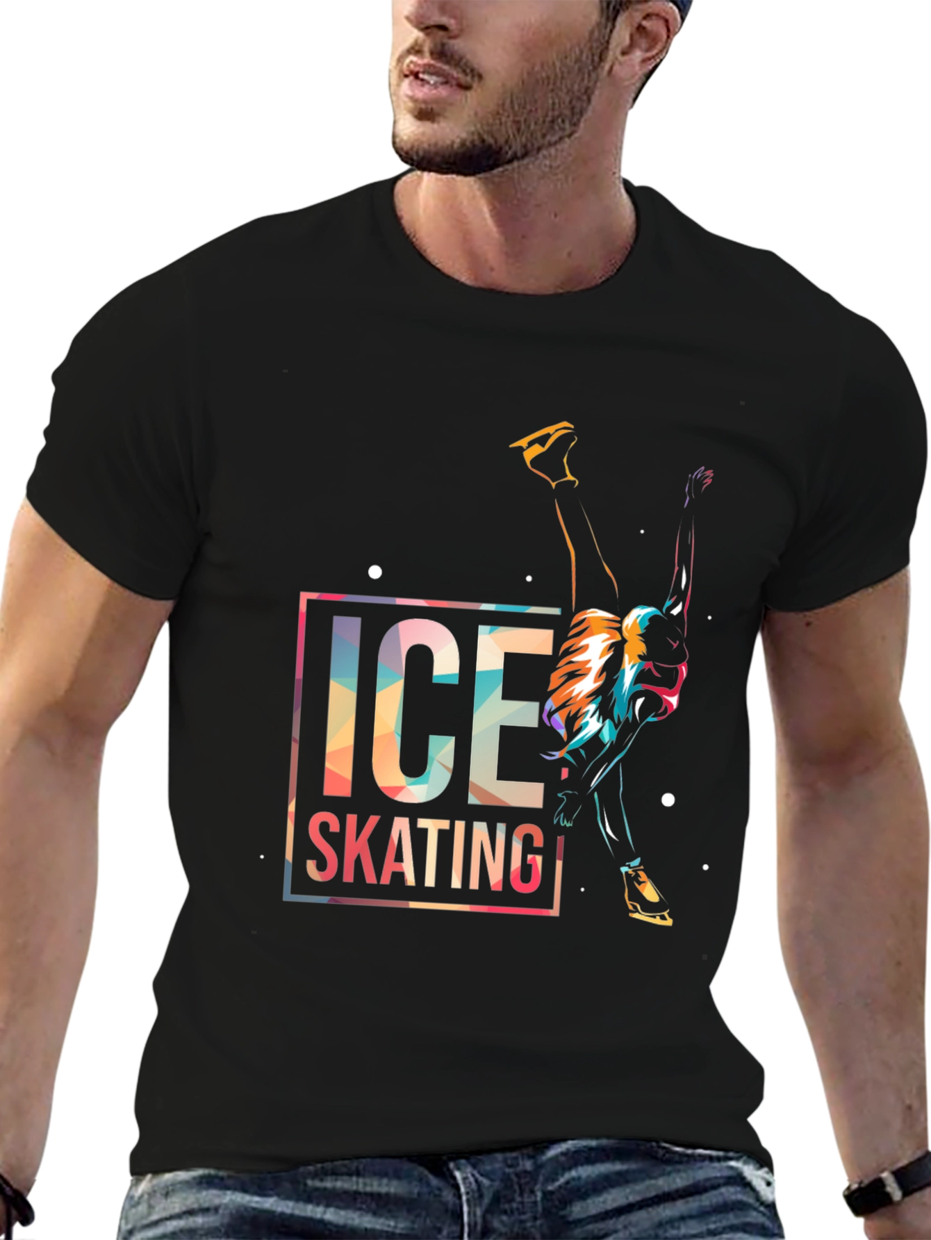 Ice Skating Graphic Tee - Cool Design