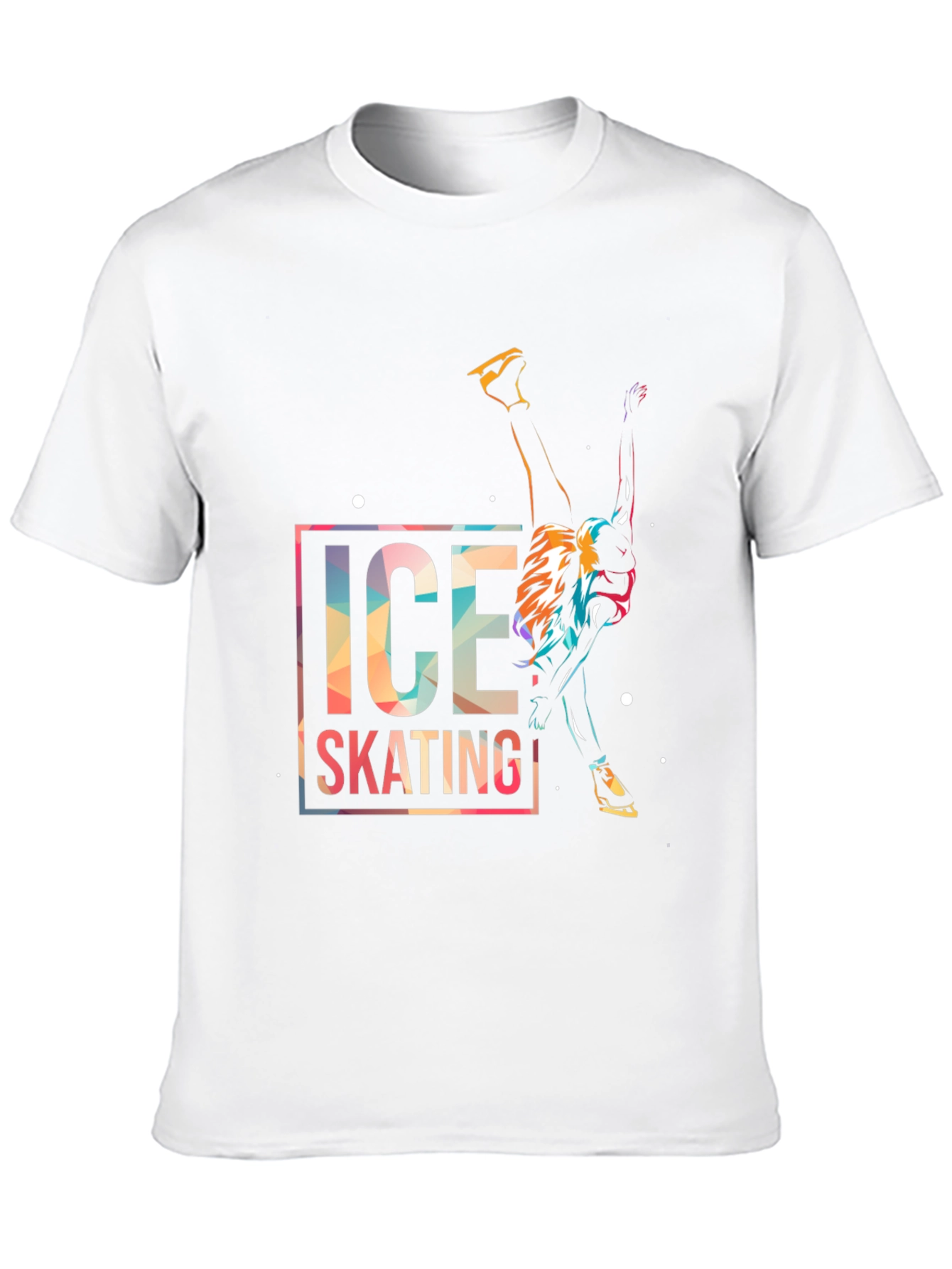 Ice Skating Graphic Tee - Cool Design