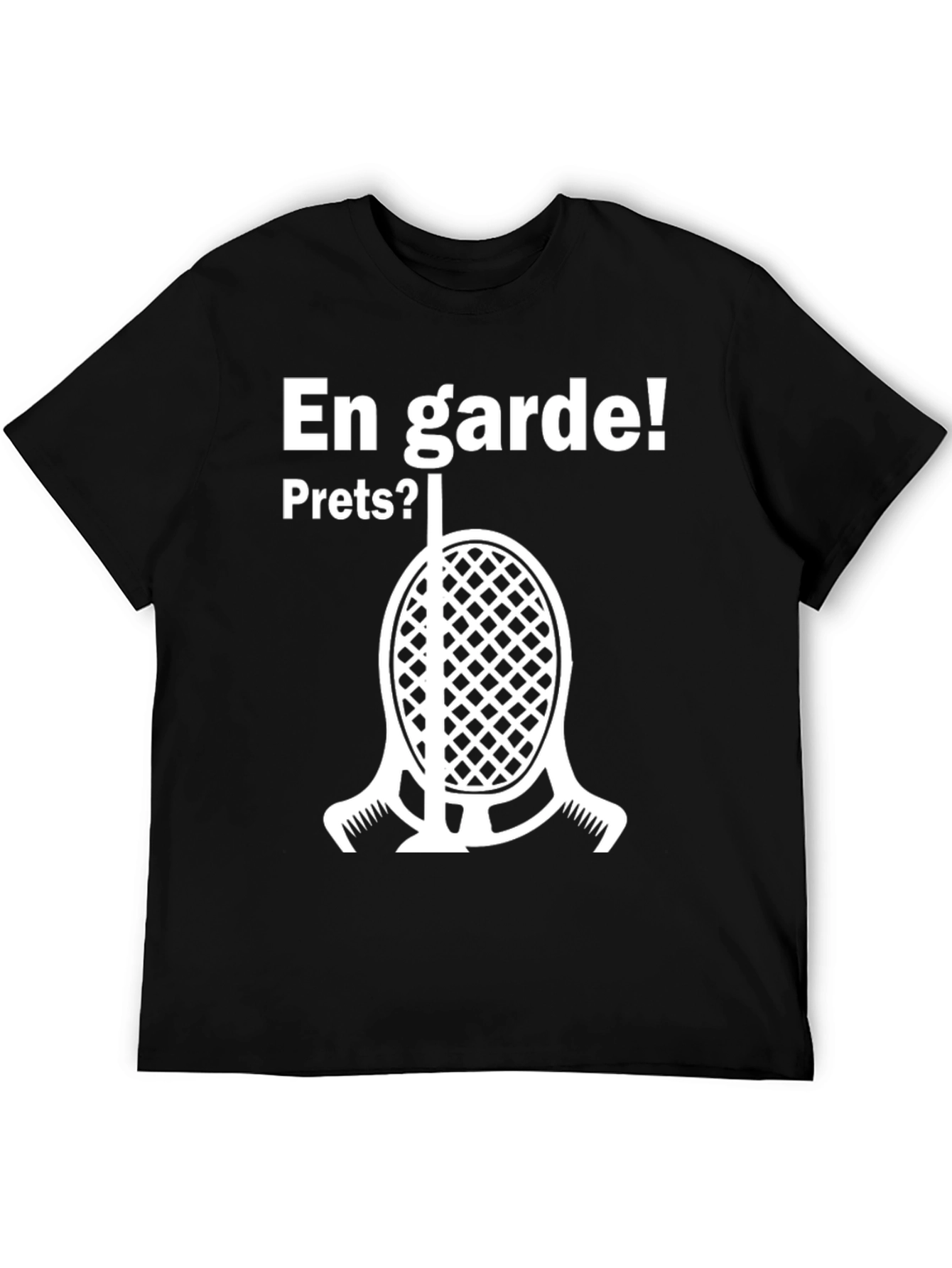 En Garde Fencing T-Shirt - Black Cotton Tee