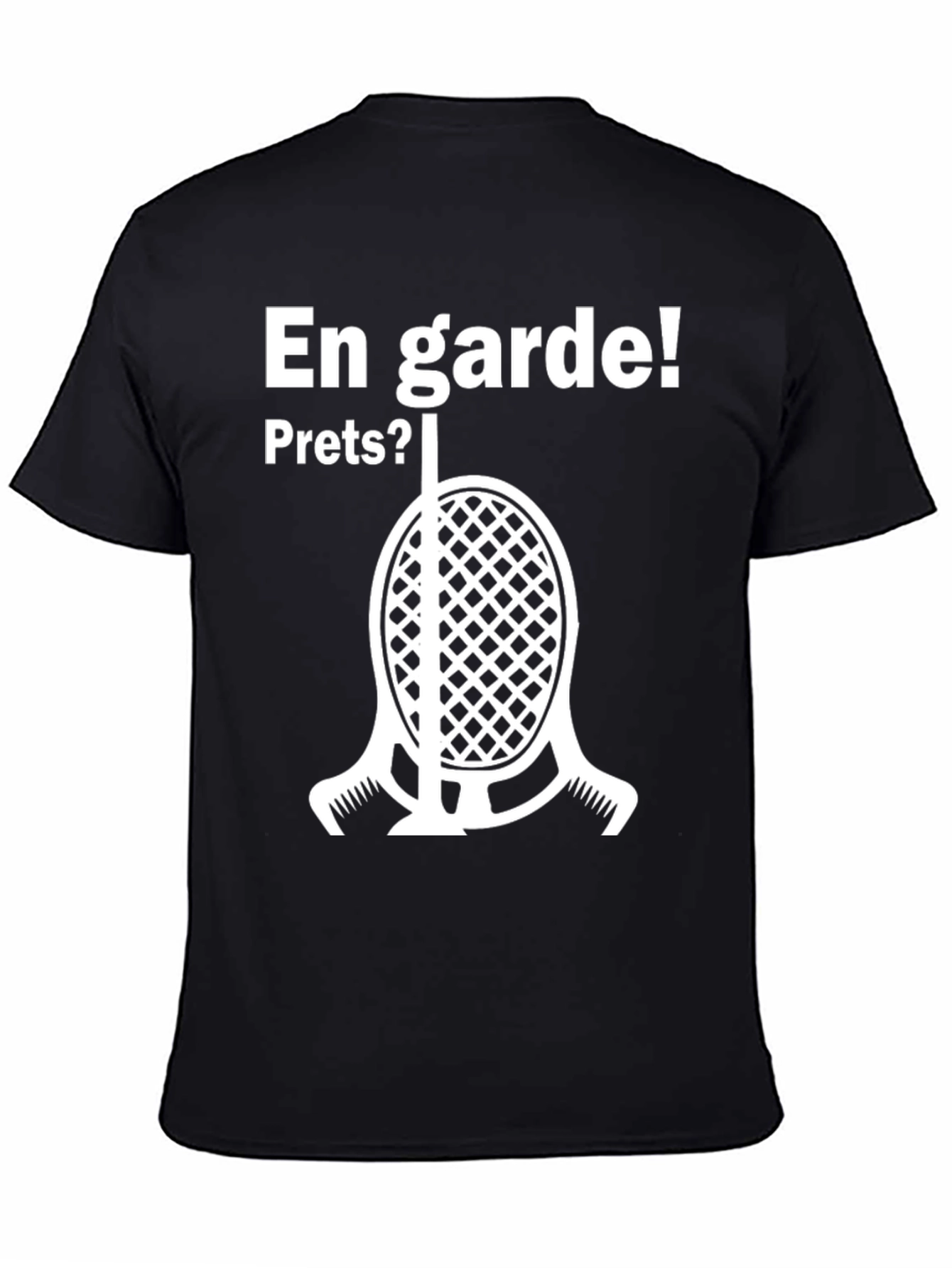 En Garde Fencing T-Shirt - Black Cotton Tee