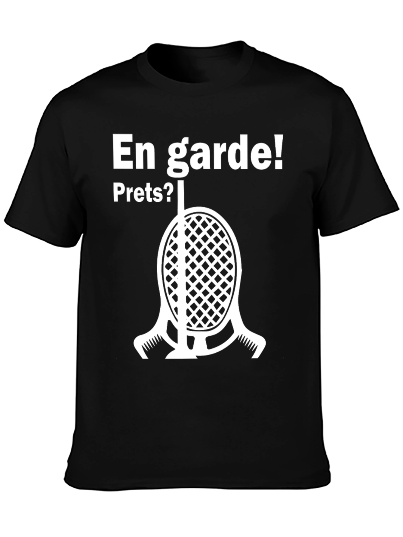 En Garde Fencing T-Shirt - Black Cotton Tee