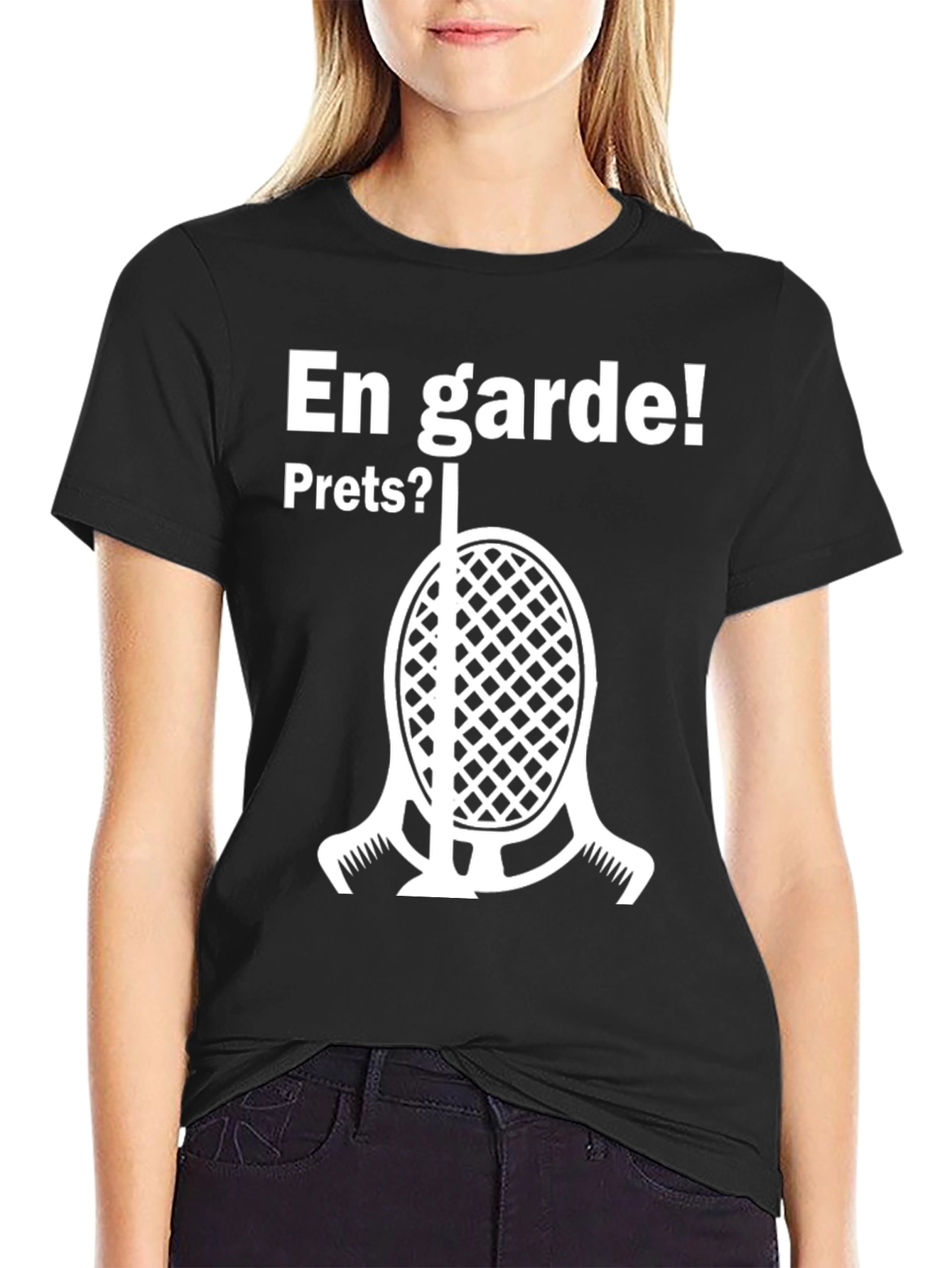 En Garde Fencing T-Shirt - Black Cotton Tee