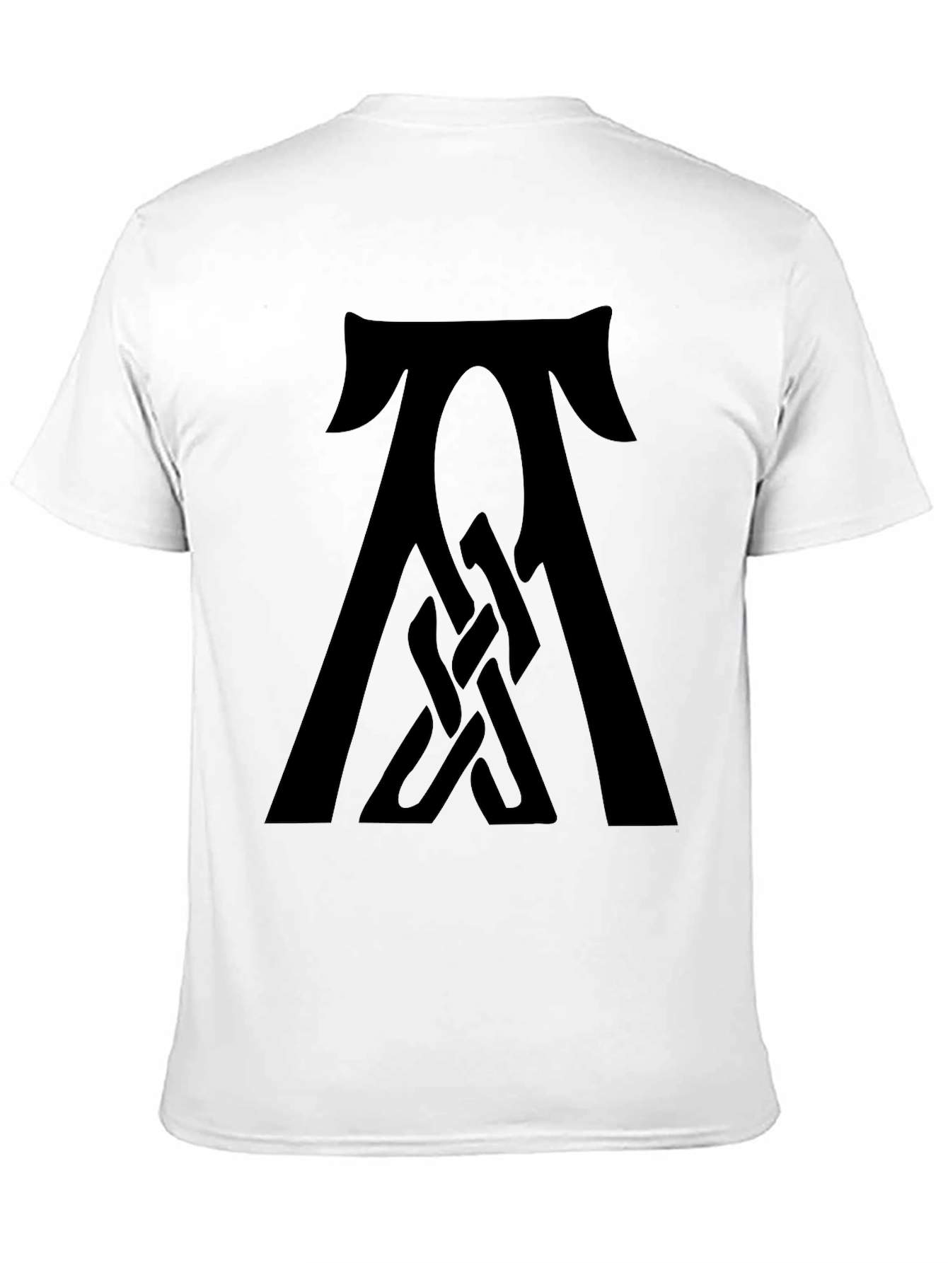 Mens Black Graphic Tee - Celtic Knot Design