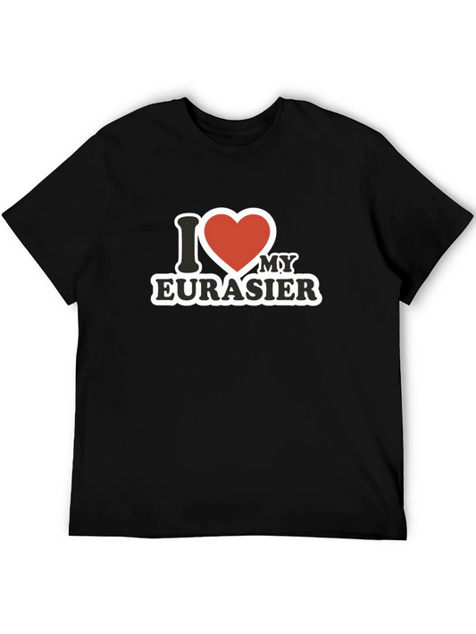 I Love My Eurasier Black Graphic Tee