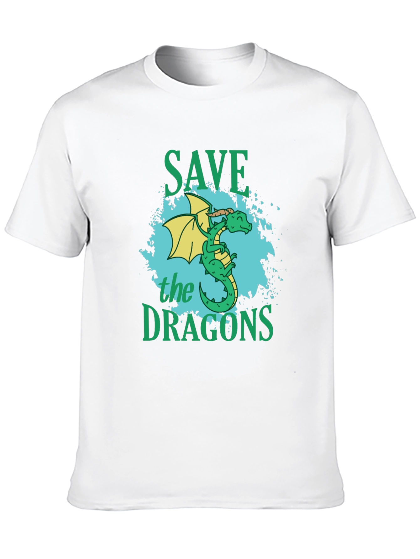 Save the Dragons Graphic T-Shirt - Black