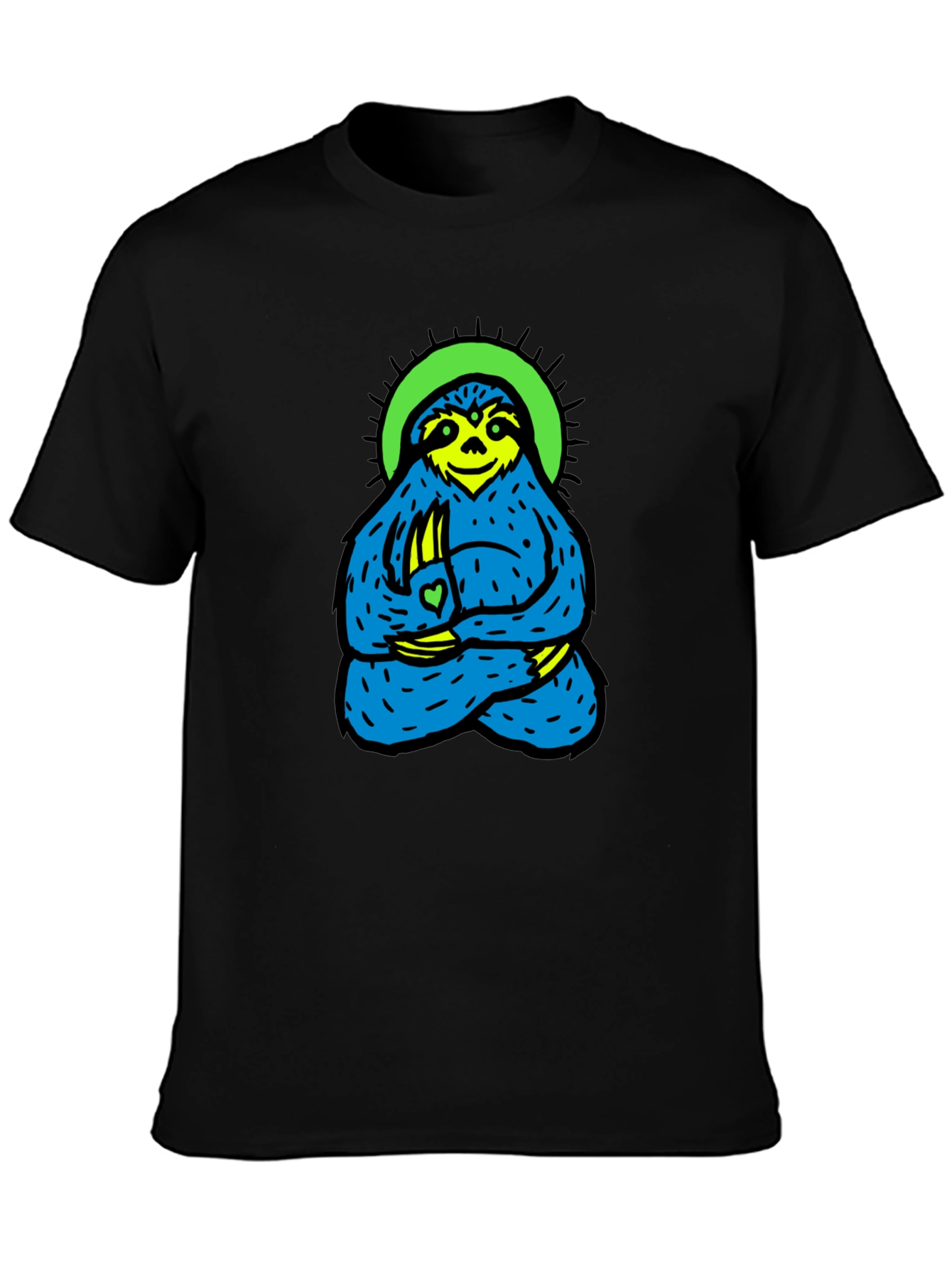 Meditating Sloth Graphic Tee - Relaxed Fit