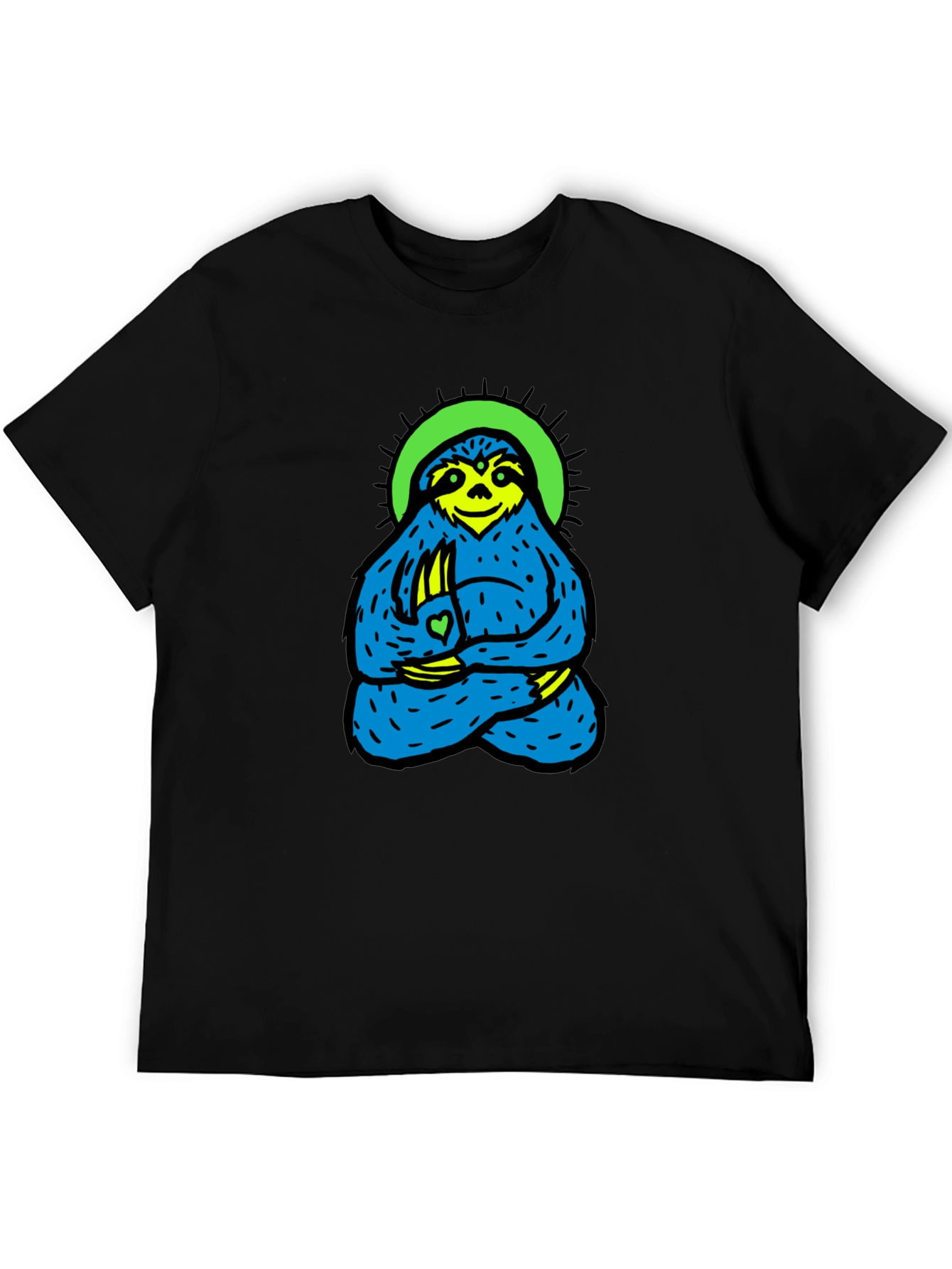 Meditating Sloth Graphic Tee - Relaxed Fit