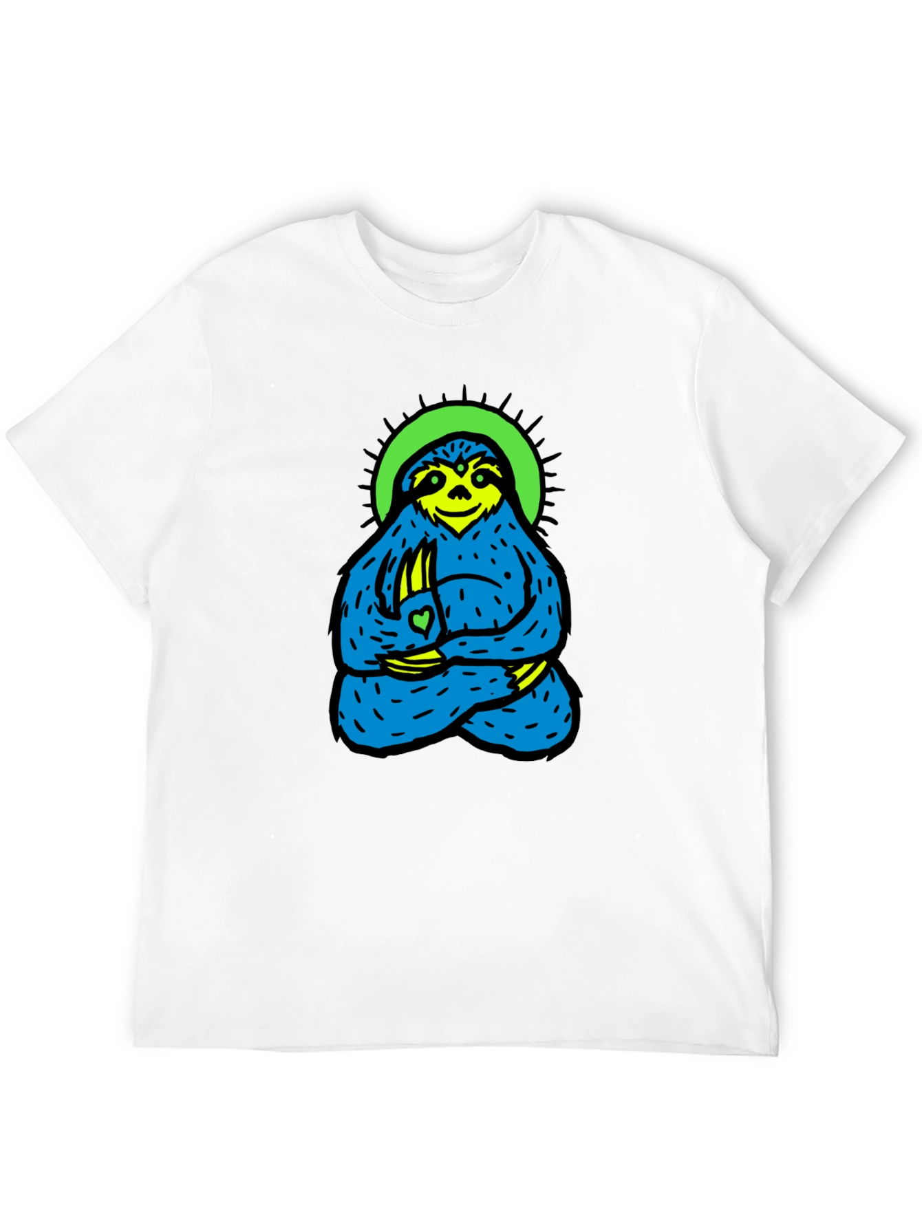 Meditating Sloth Graphic Tee - Relaxed Fit