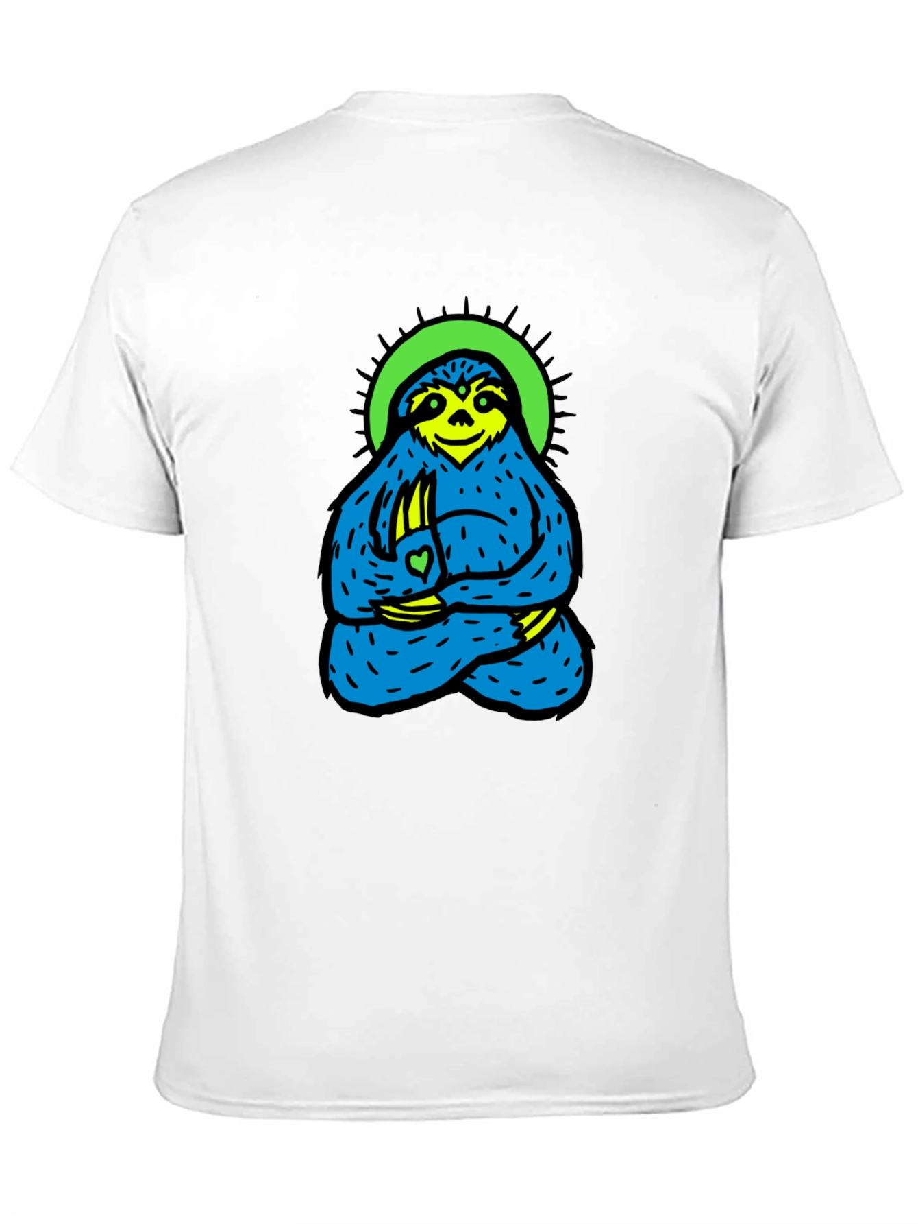 Meditating Sloth Graphic Tee - Relaxed Fit