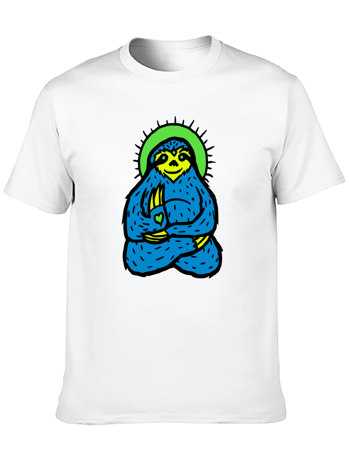 Meditating Sloth Graphic Tee - Relaxed Fit