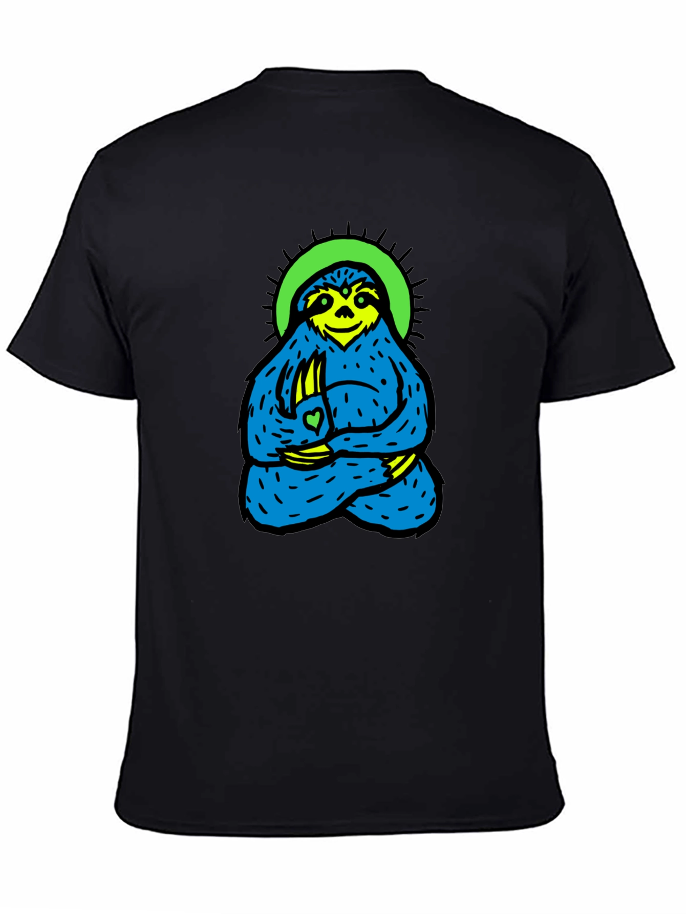 Meditating Sloth Graphic Tee - Relaxed Fit
