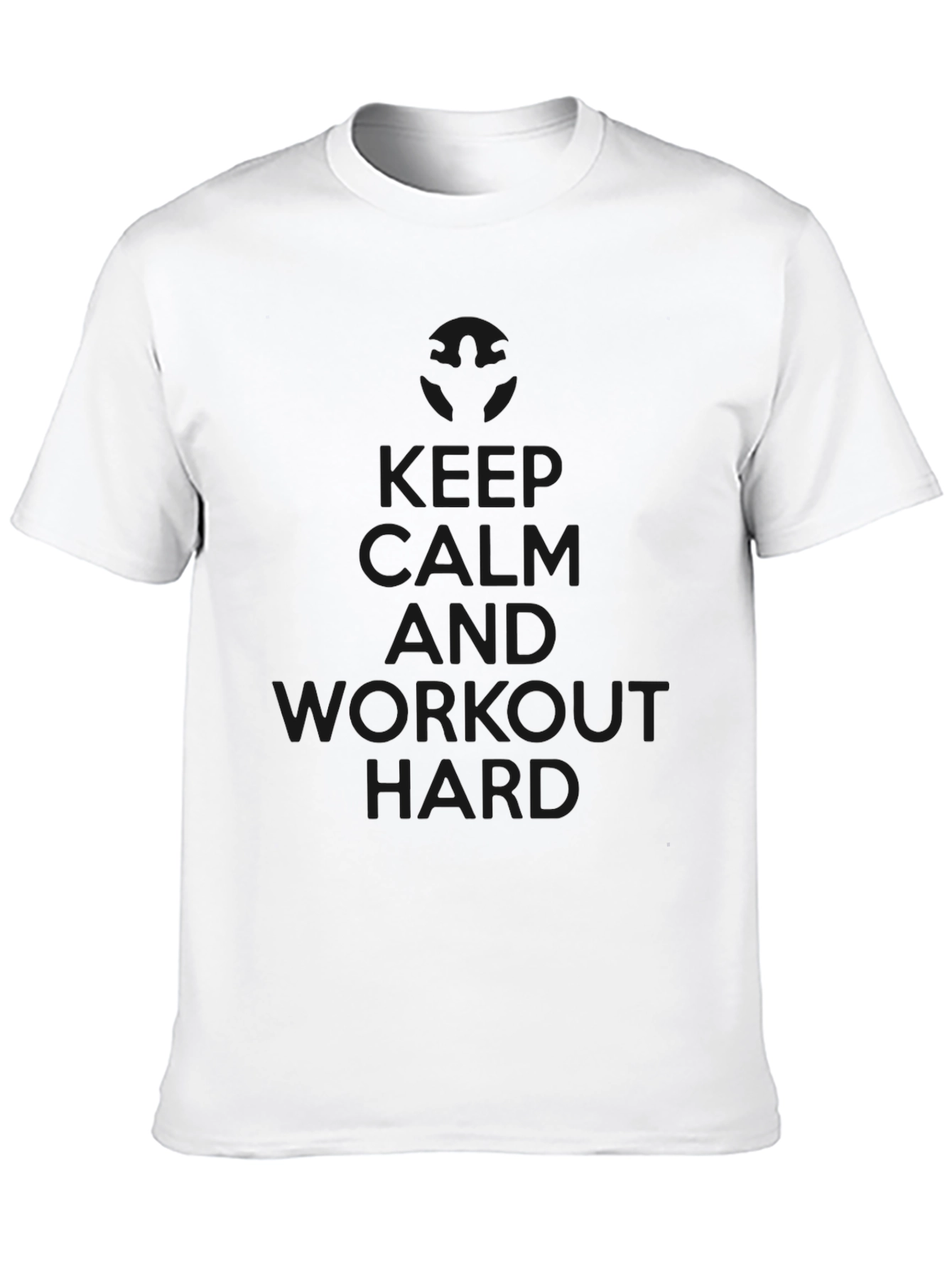 Keep Calm Workout Hard Black Tee