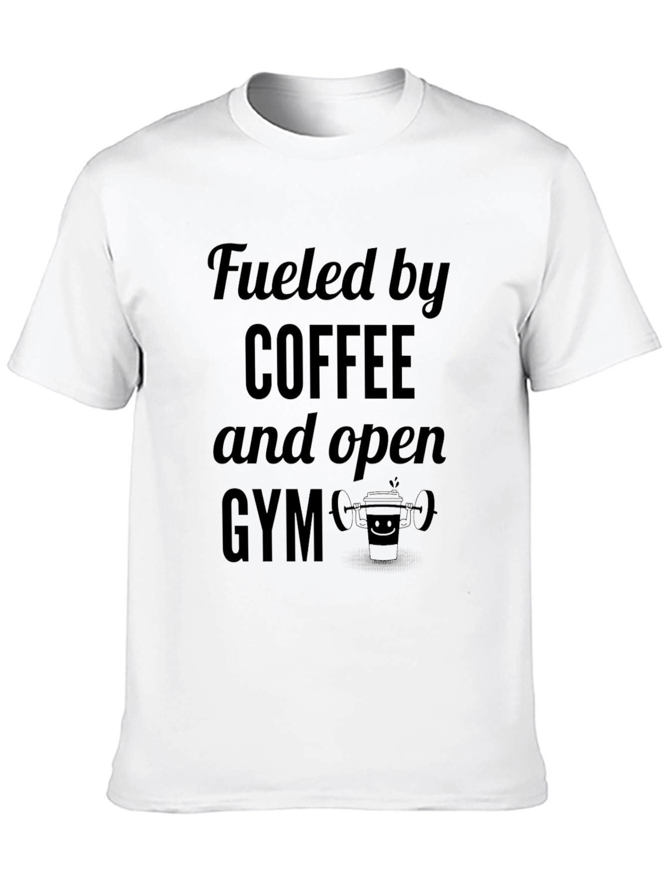 Fueled by Coffee and Open Gym Black T-Shirt