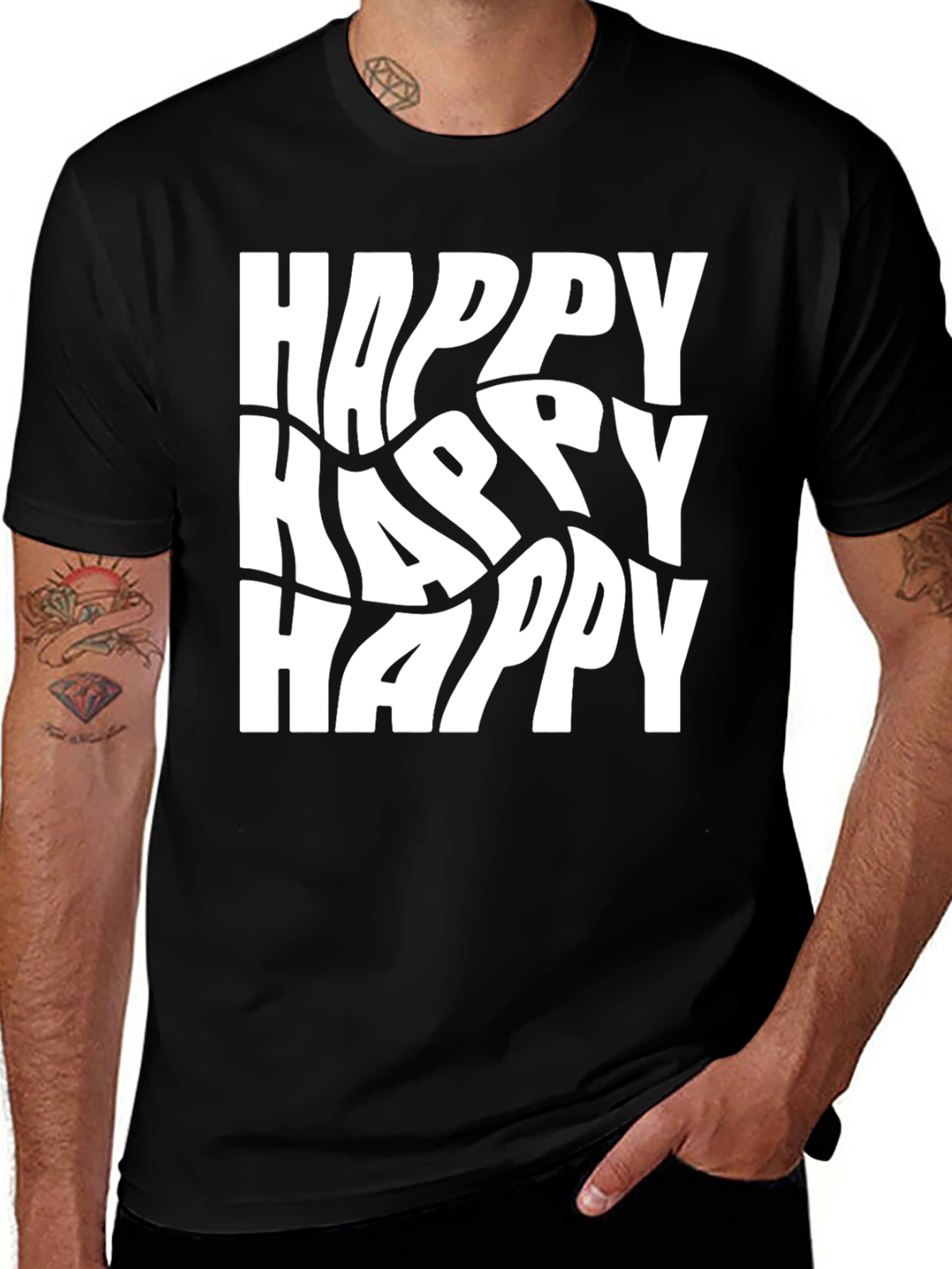 Happy T-Shirt - Graphic Tee