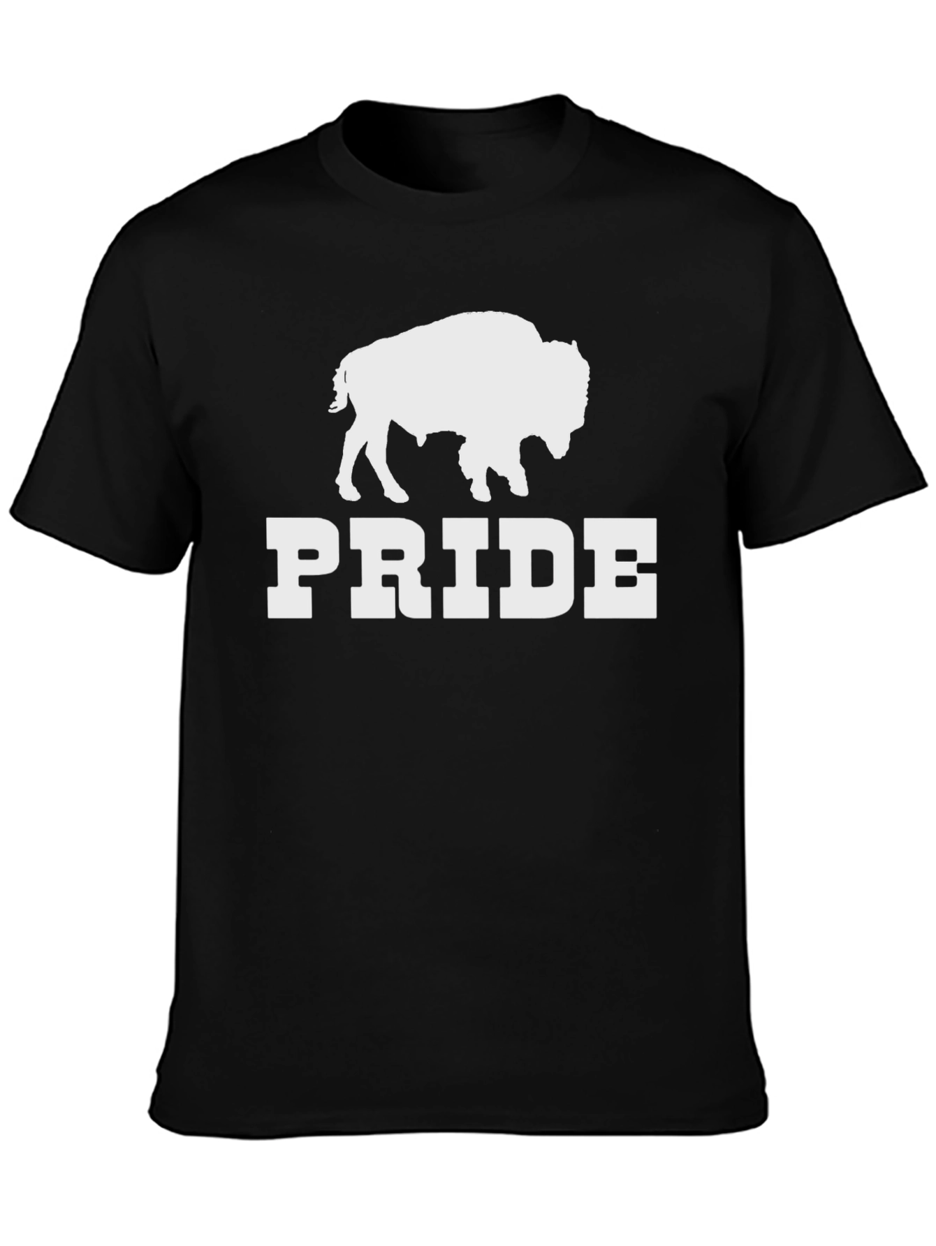 Buffalo Pride T-Shirt - Black Crew Neck Tee